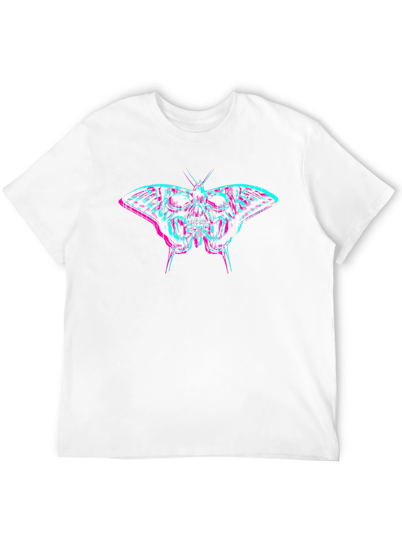 Skull Butterfly Graphic Print T-Shirt