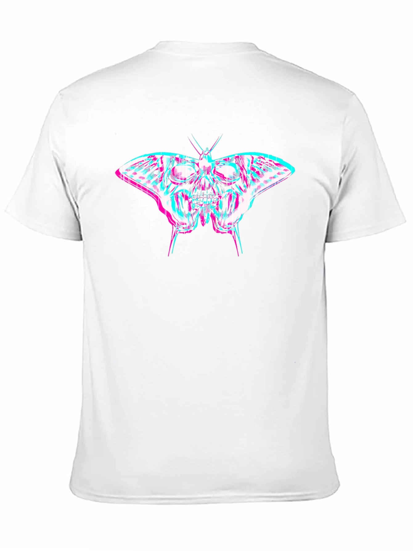 Skull Butterfly Graphic Print T-Shirt