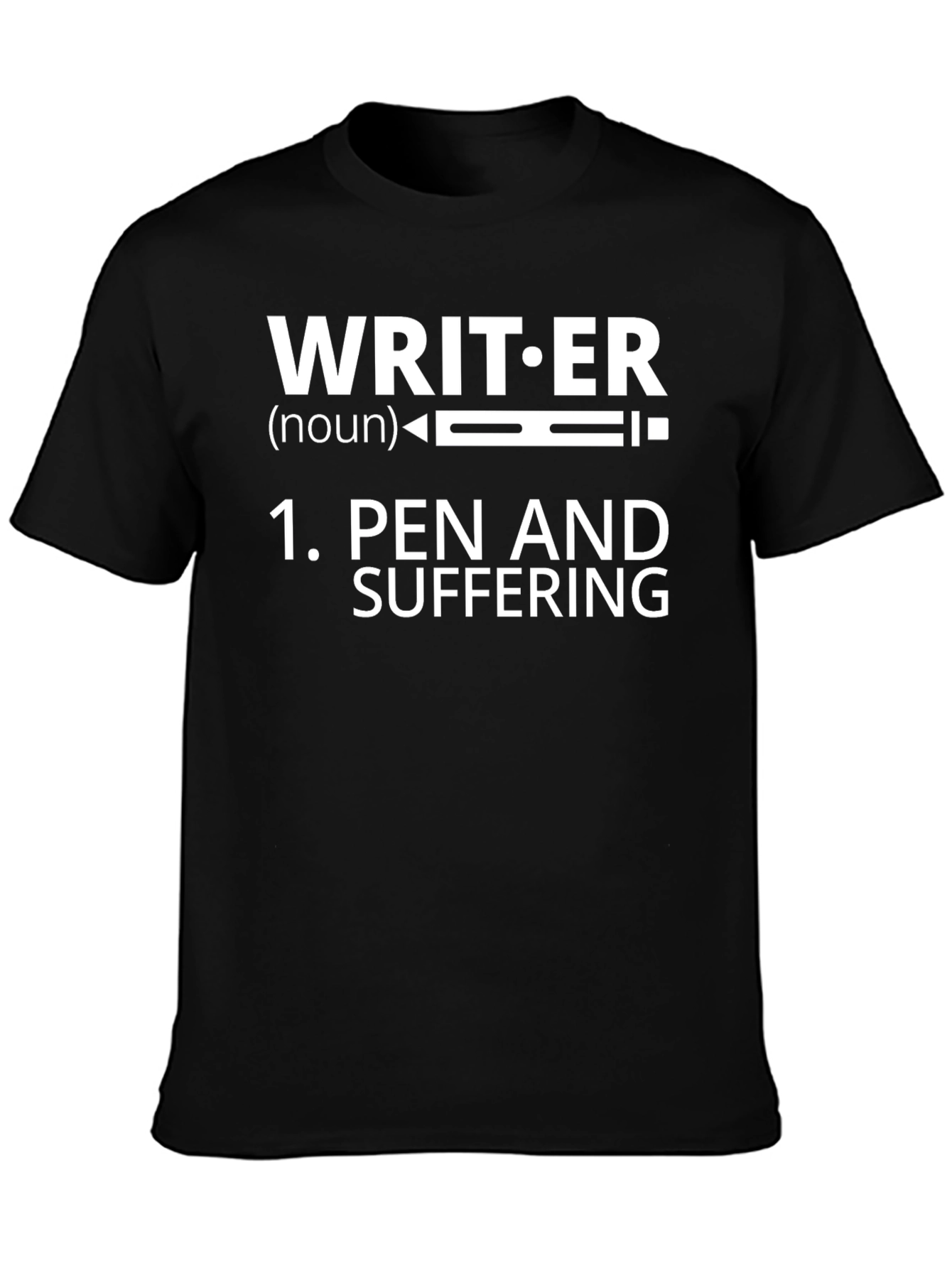 Writer Pen and Suffering Graphic T-Shirt
