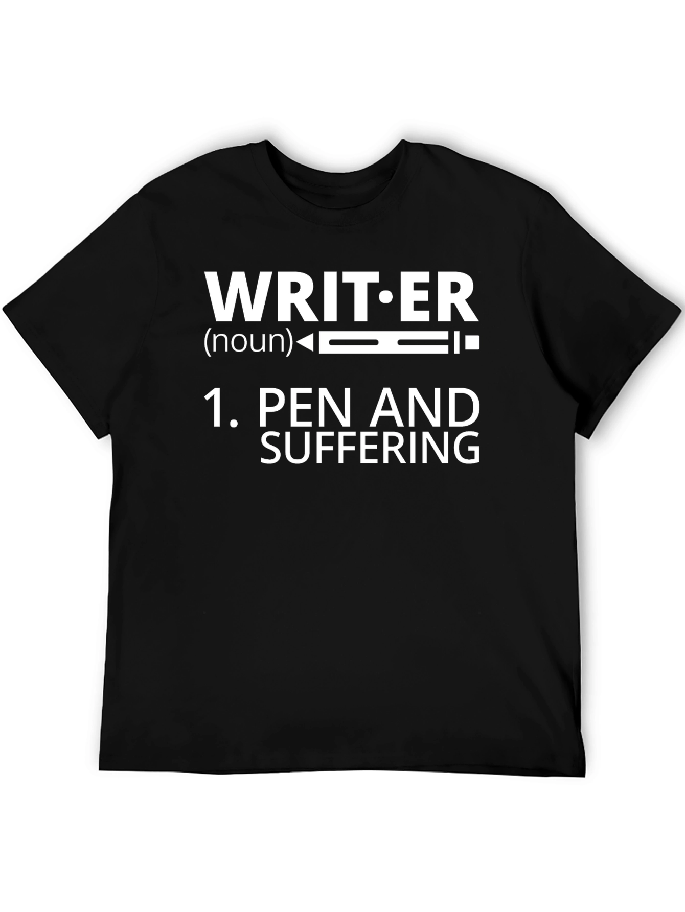 Writer Pen and Suffering Graphic T-Shirt