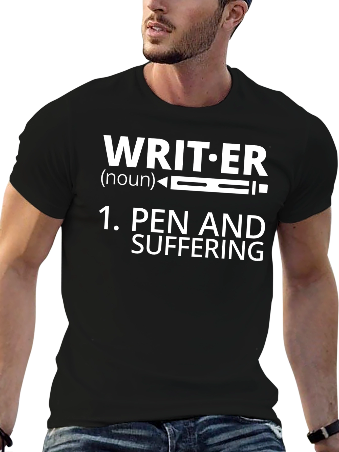 Writer Pen and Suffering Graphic T-Shirt