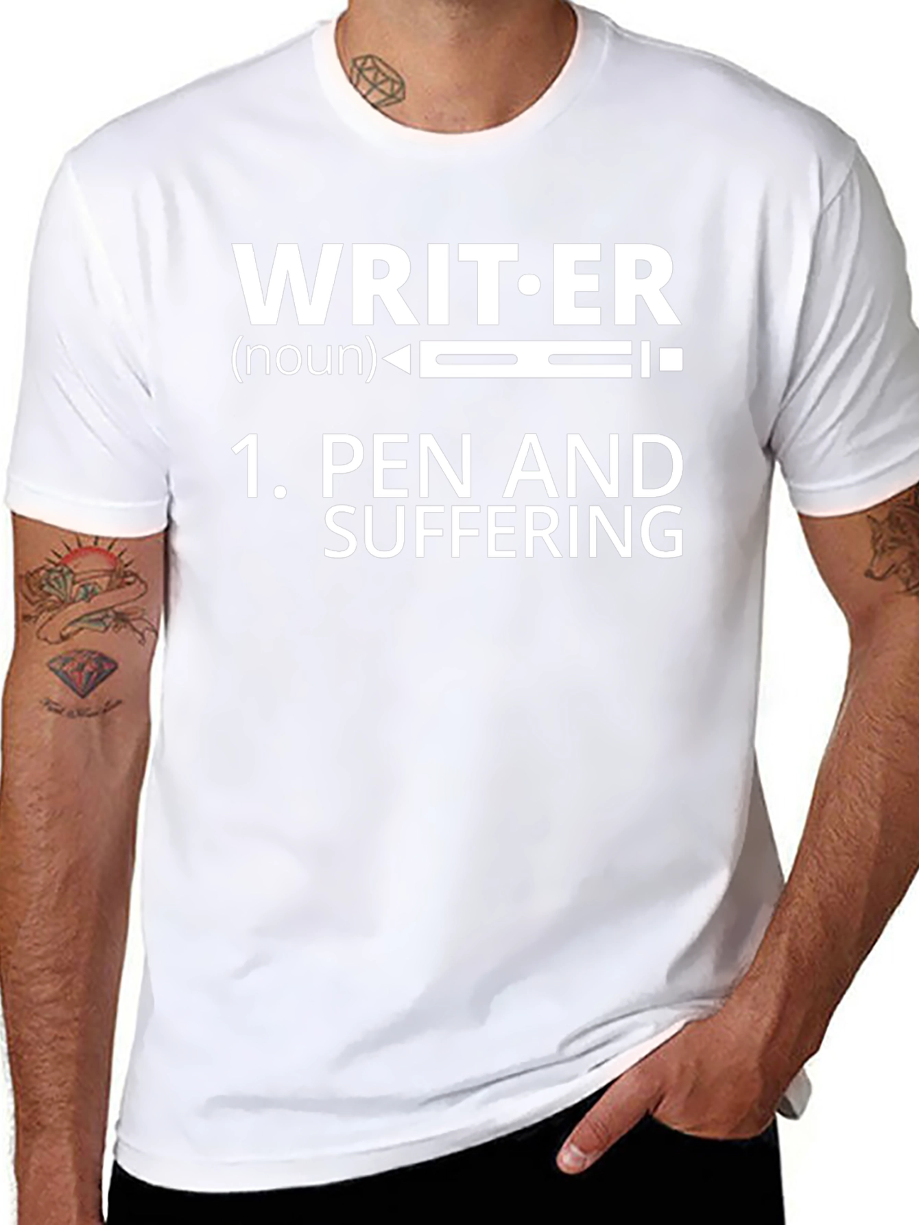 Writer Pen and Suffering Graphic T-Shirt