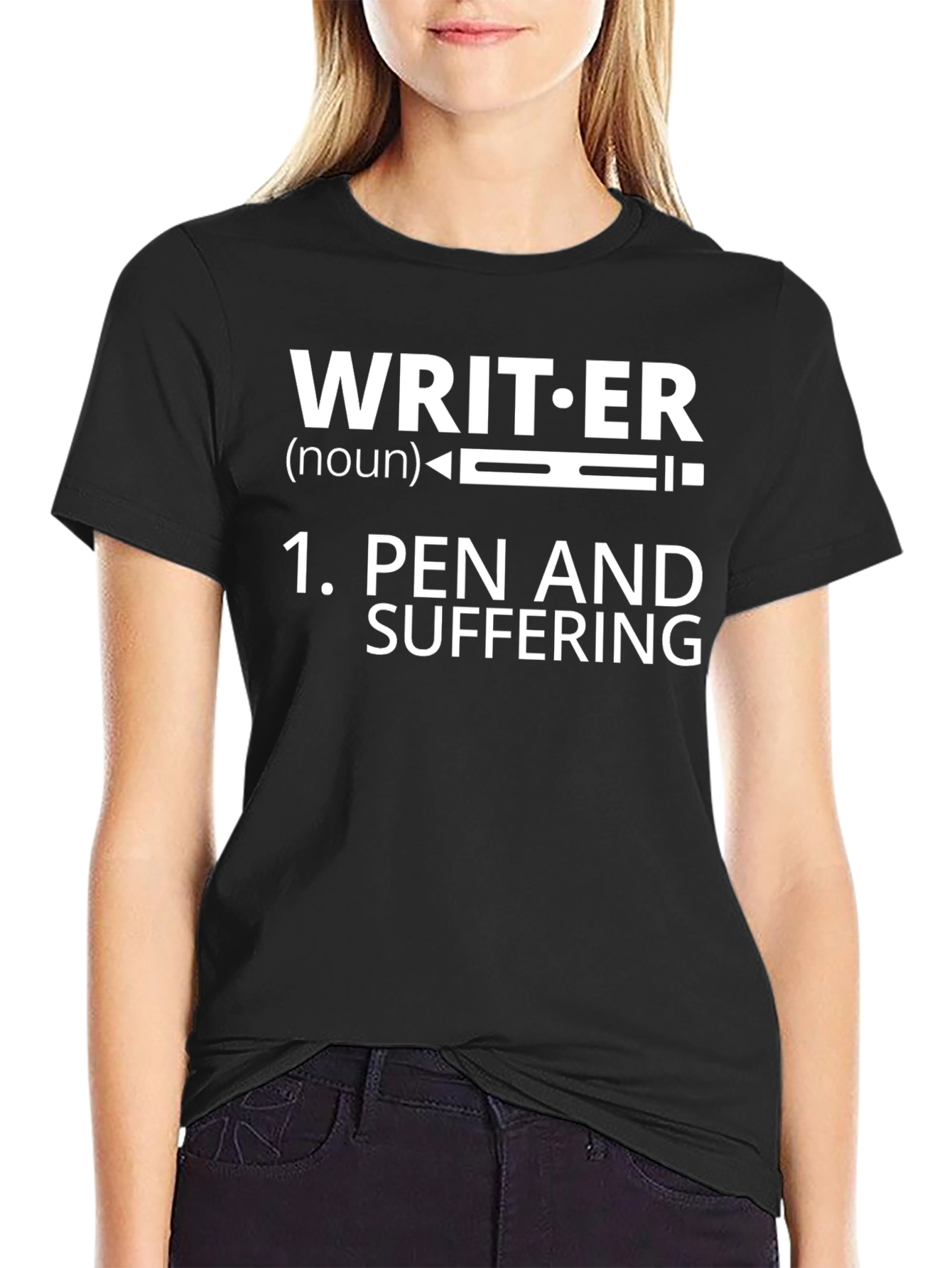 Writer Pen and Suffering Graphic T-Shirt