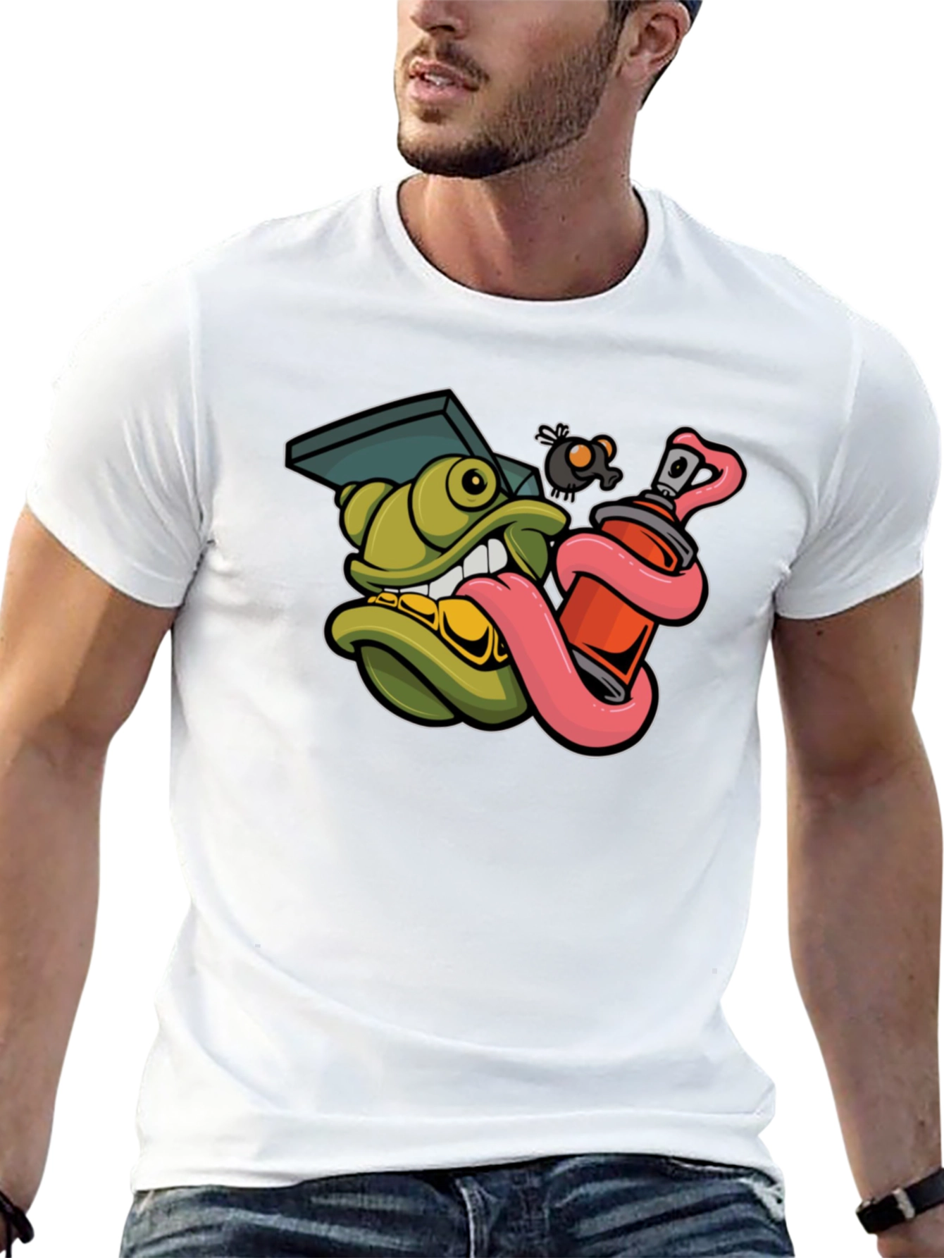 Graffiti Character Graphic T-Shirt