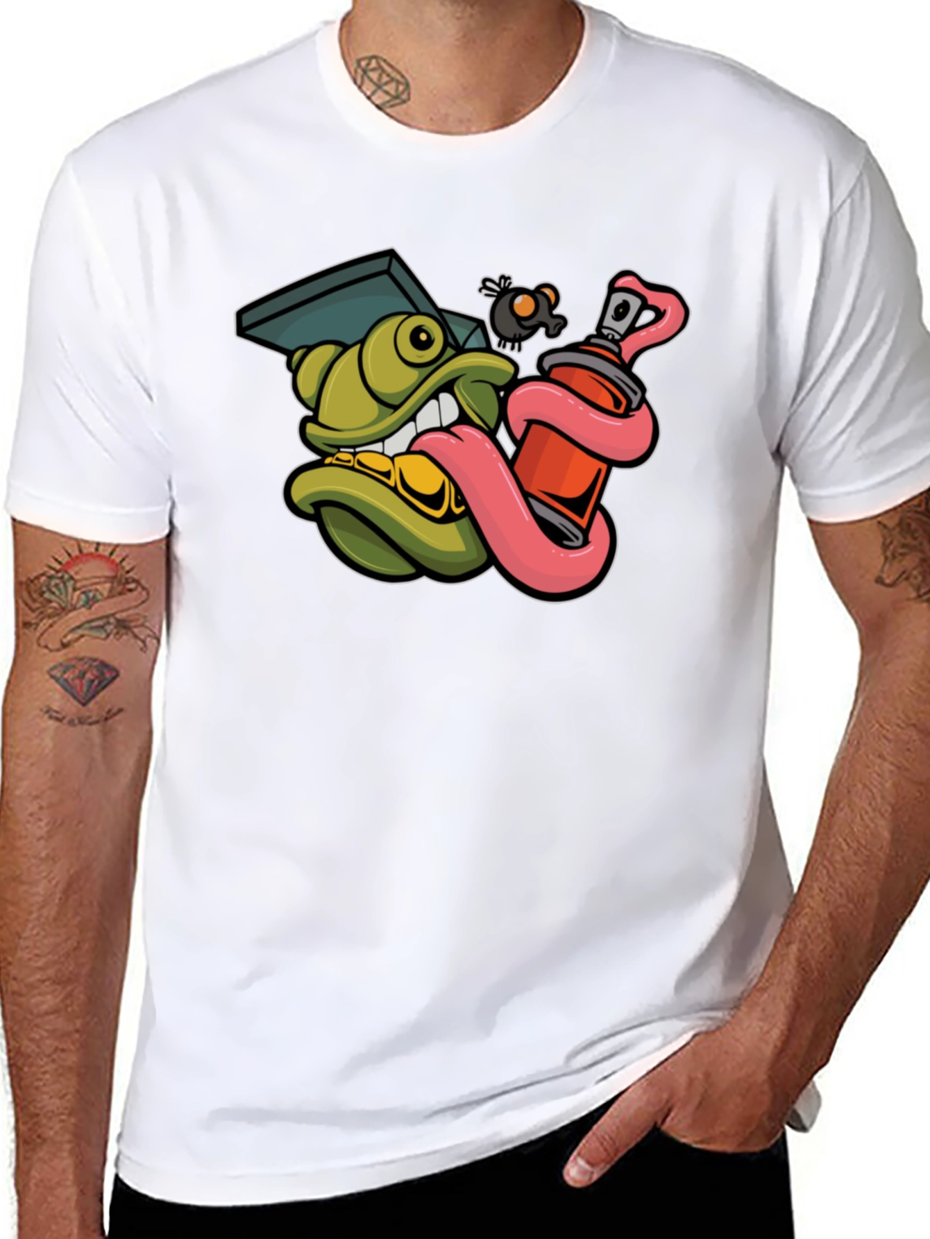 Graffiti Character Graphic T-Shirt