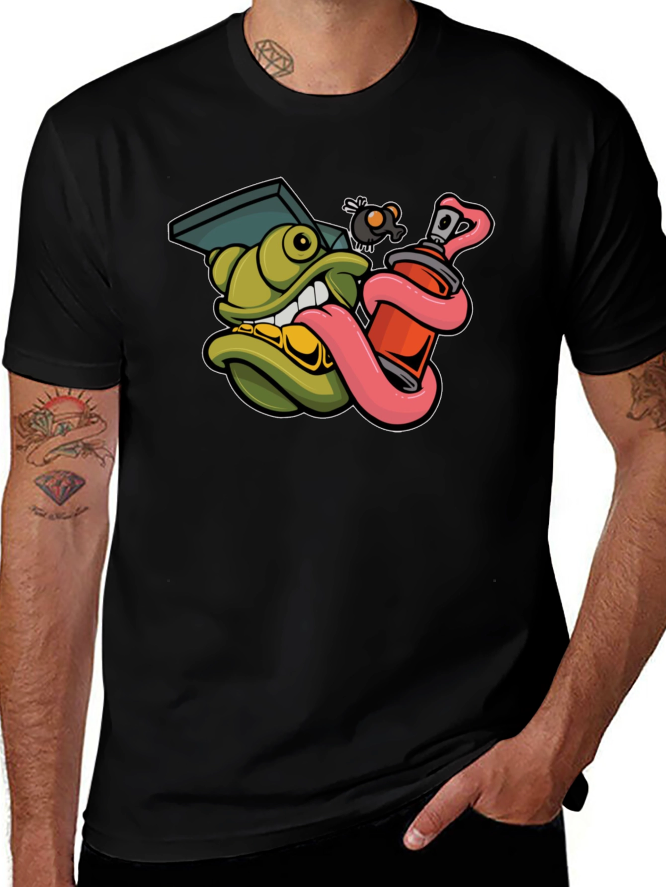 Graffiti Character Graphic T-Shirt