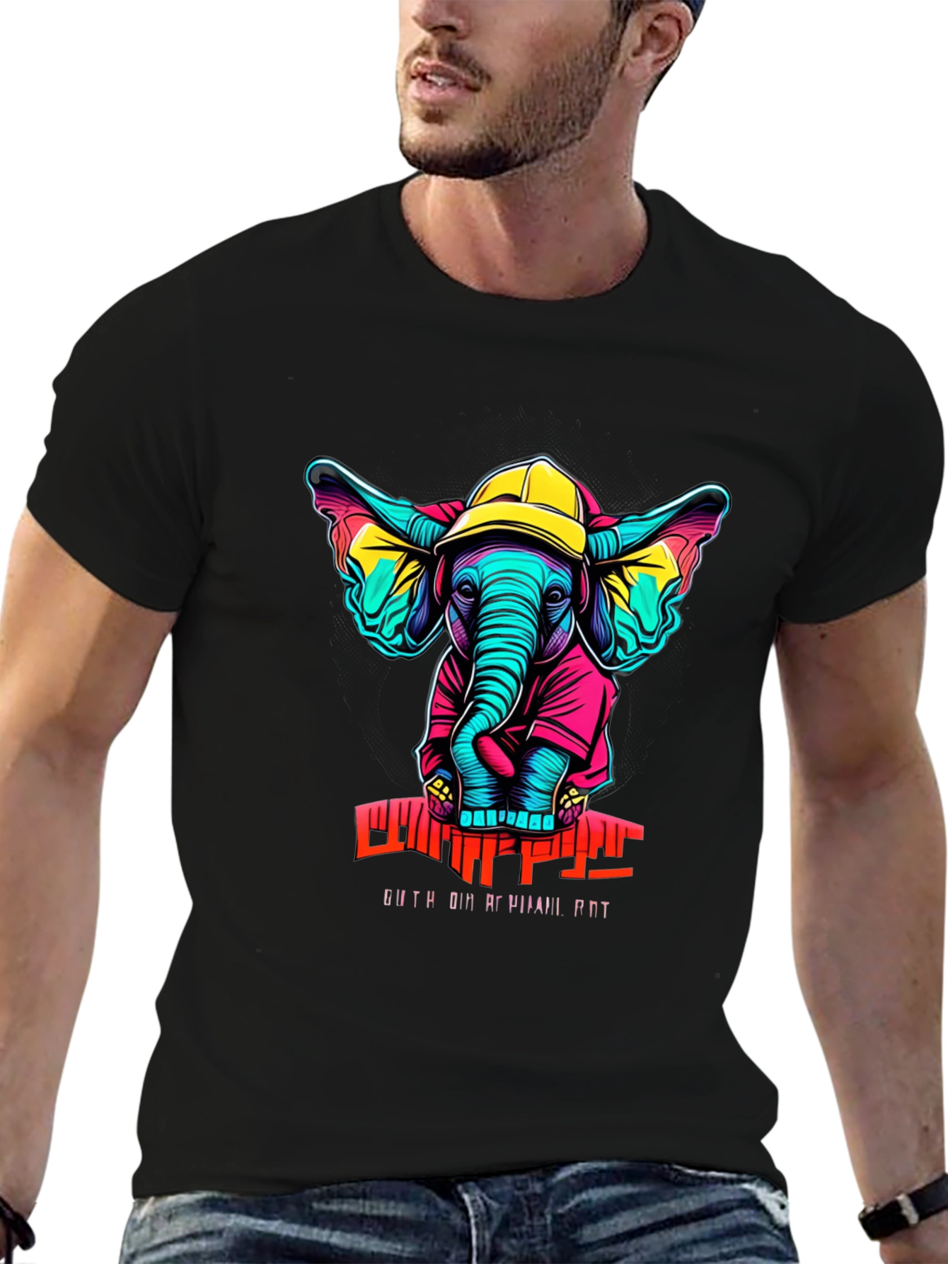 Funky Elephant Graphic Tee