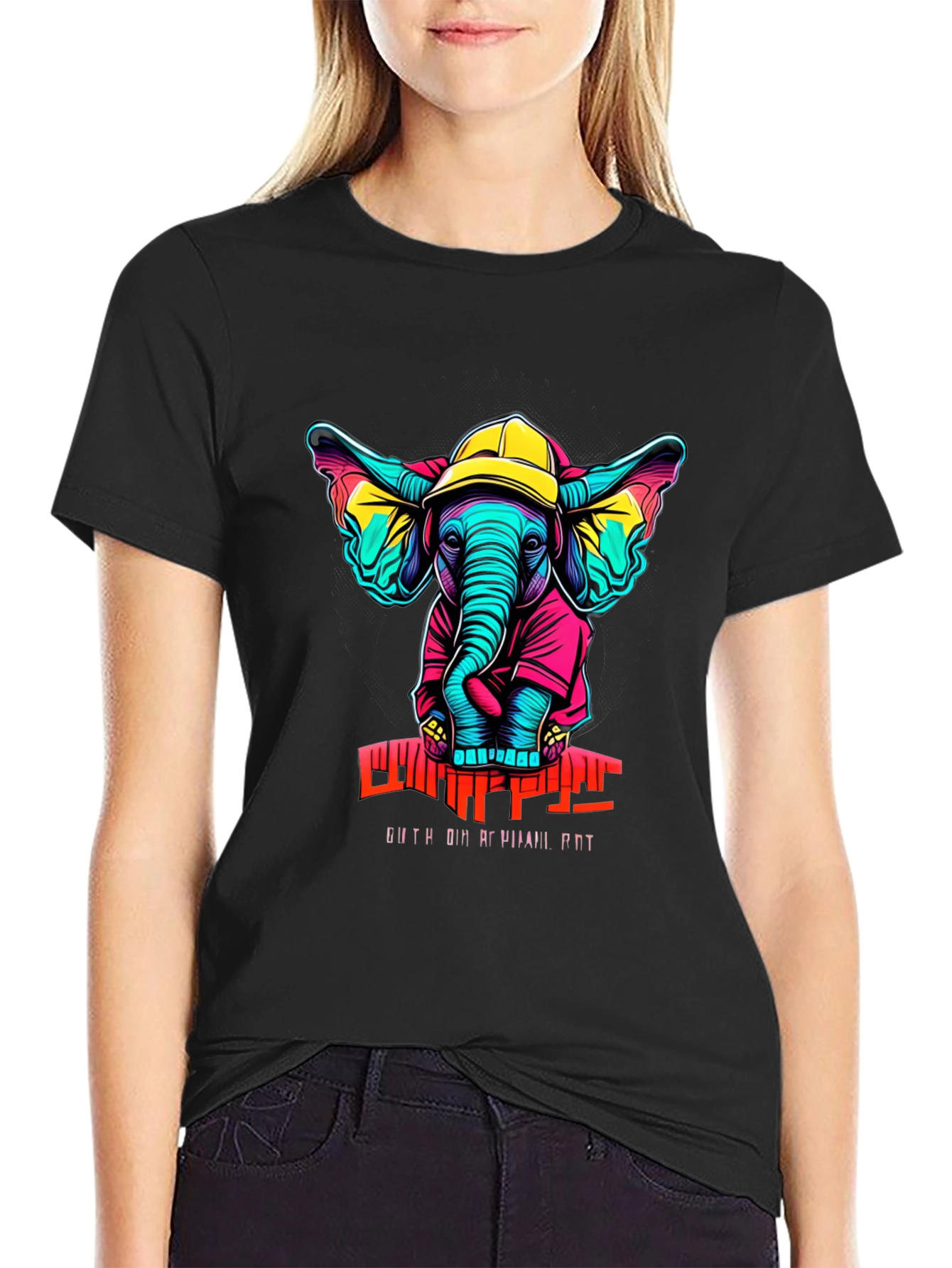 Funky Elephant Graphic Tee