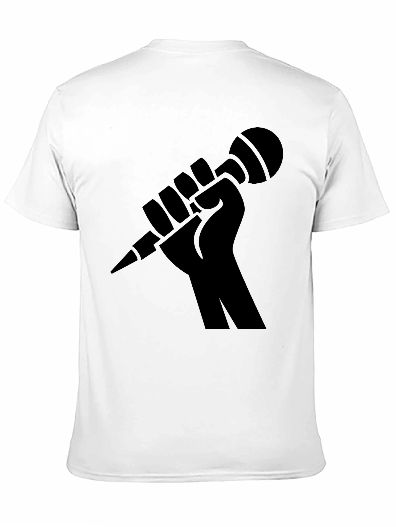 Black Fist Microphone Graphic Tee