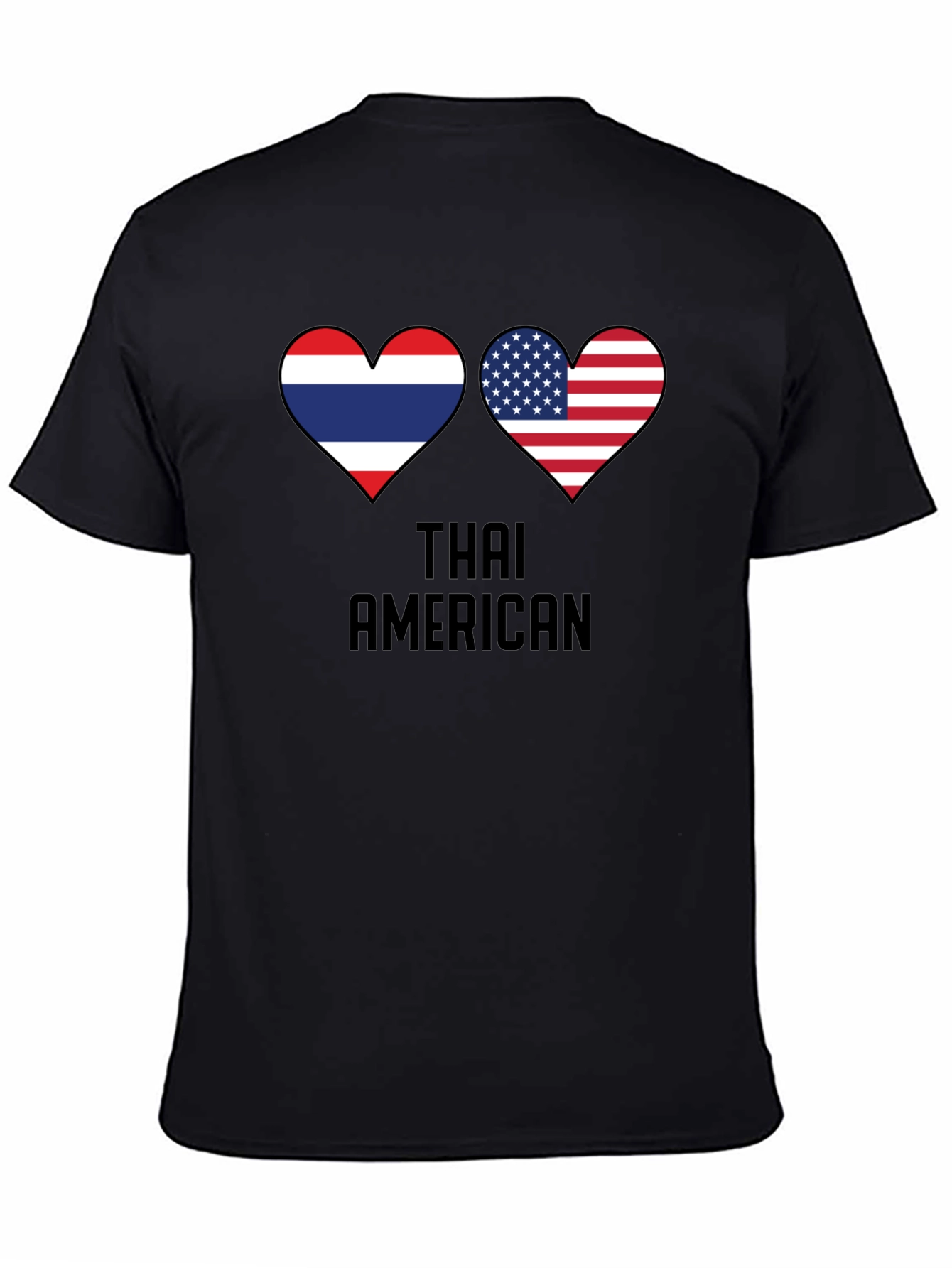 Thai American Flag Heart T-Shirt