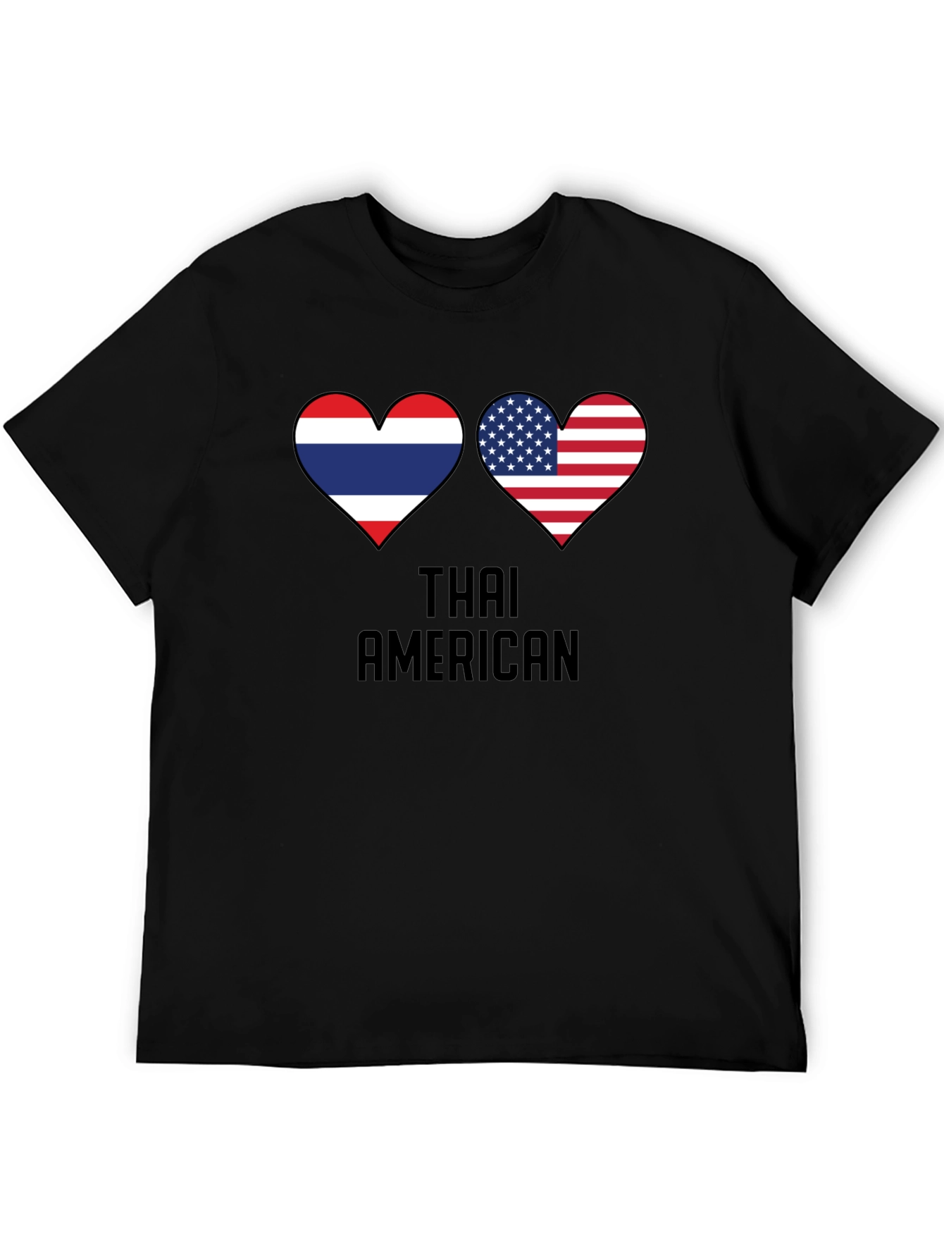 Thai American Flag Heart T-Shirt