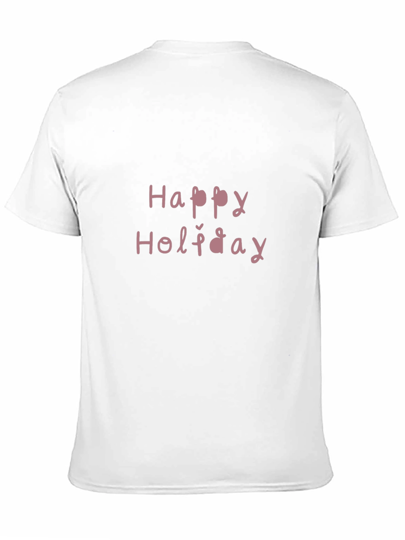 Happy Holiday Black T-Shirt Casual Wear