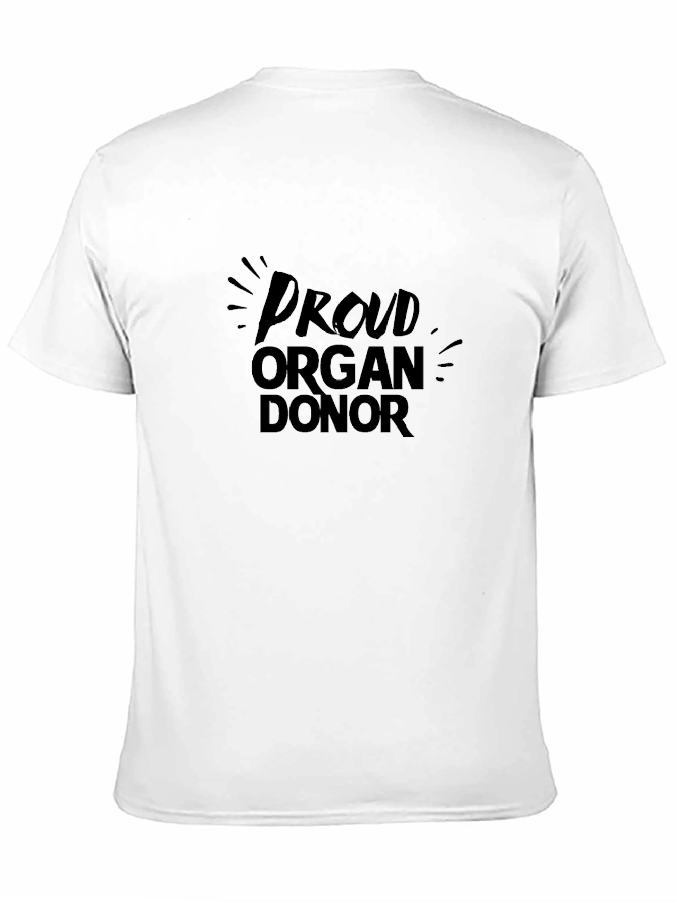 Proud Organ Donor Black T-Shirt