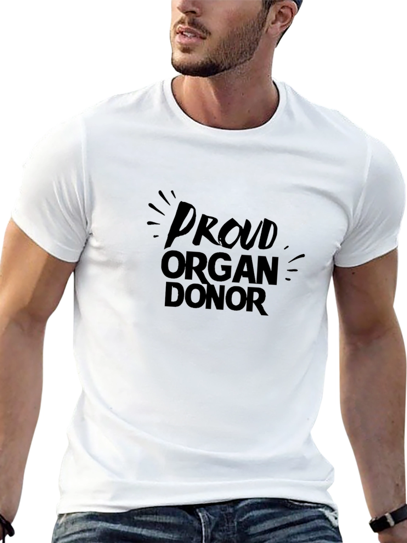 Proud Organ Donor Black T-Shirt