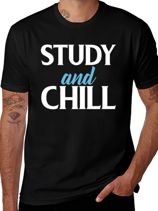 Study and Chill T-Shirt - Relaxed Student Style