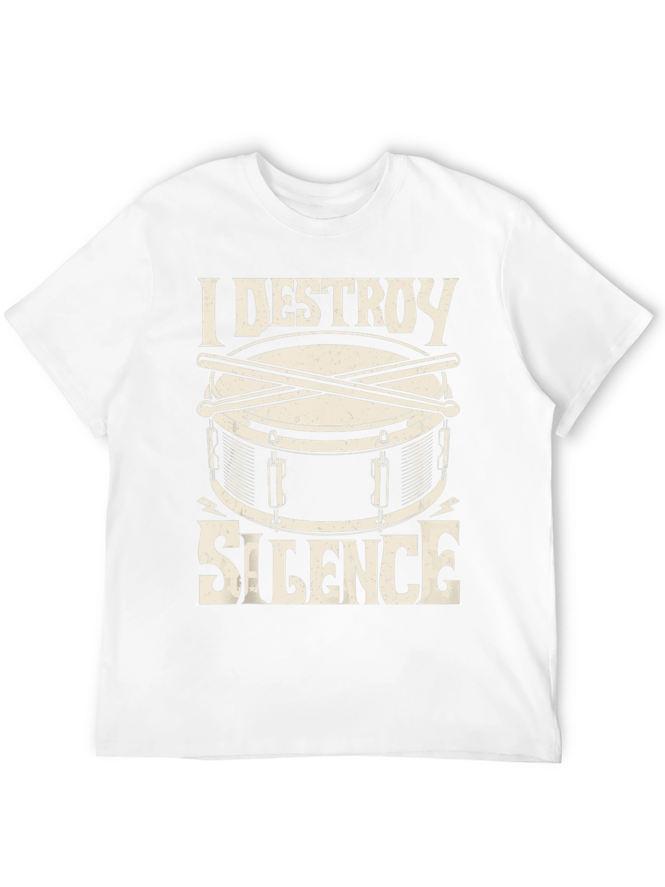 I Destroy Silence Drum T-Shirt - Musician Tee