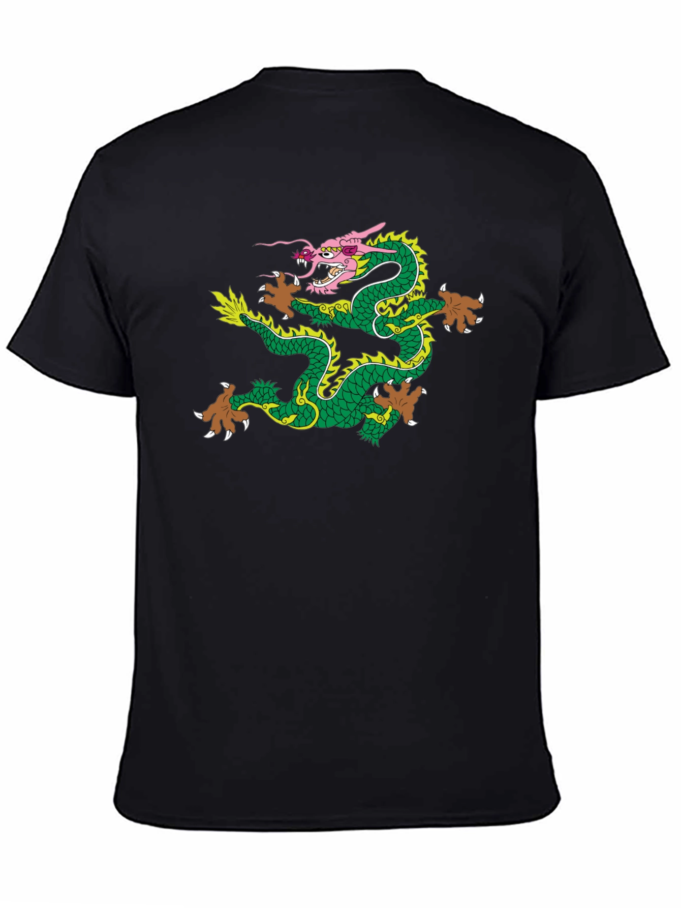 Dragon Graphic T-Shirt - Mens Black Tee