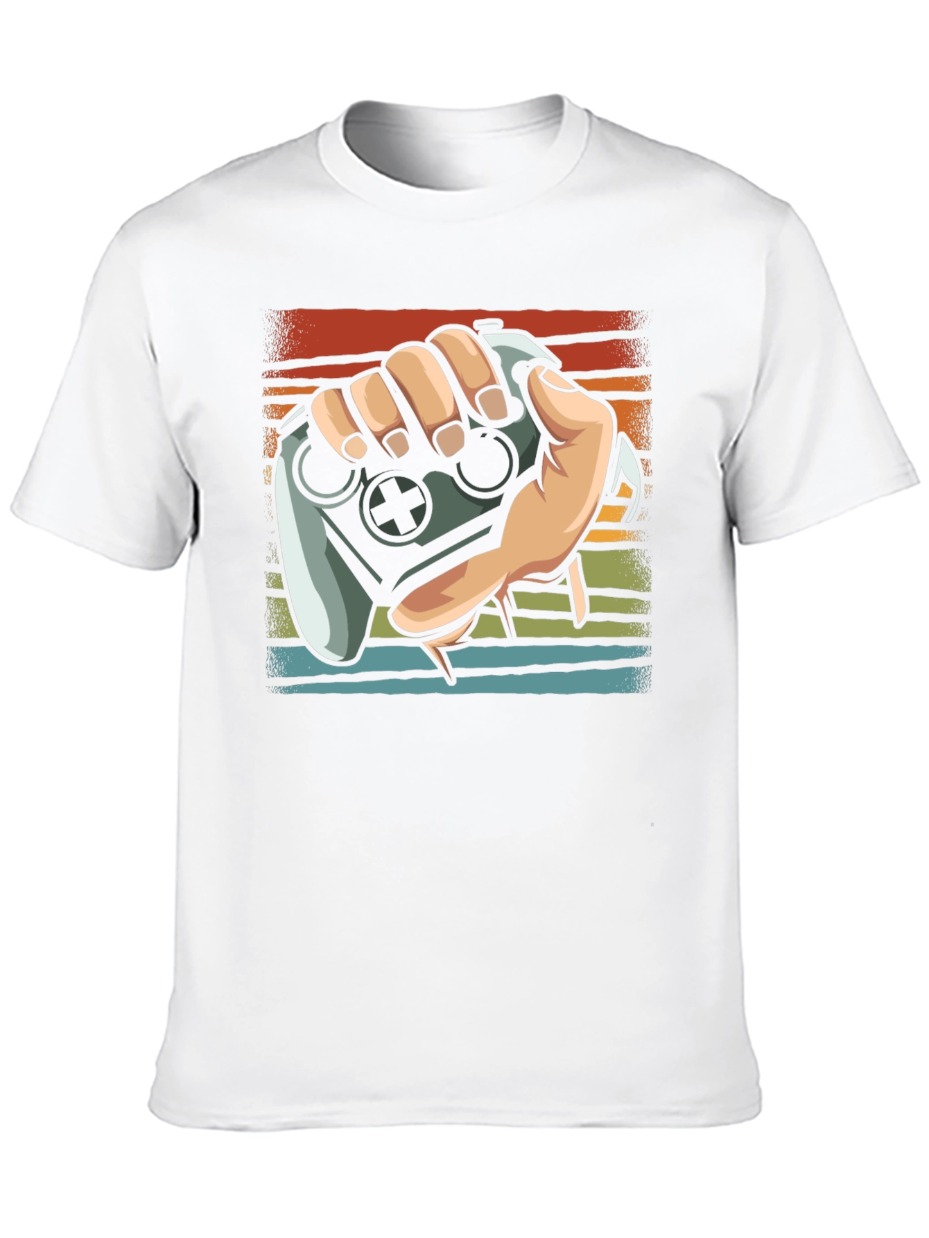 Gamer Controller Graphic Tee - Black Cotton Shirt