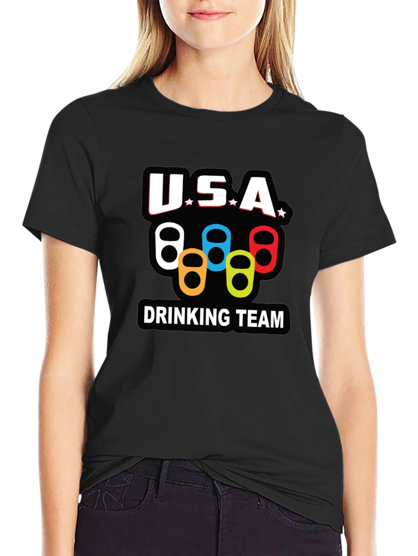 USA Drinking Team Graphic T-Shirt