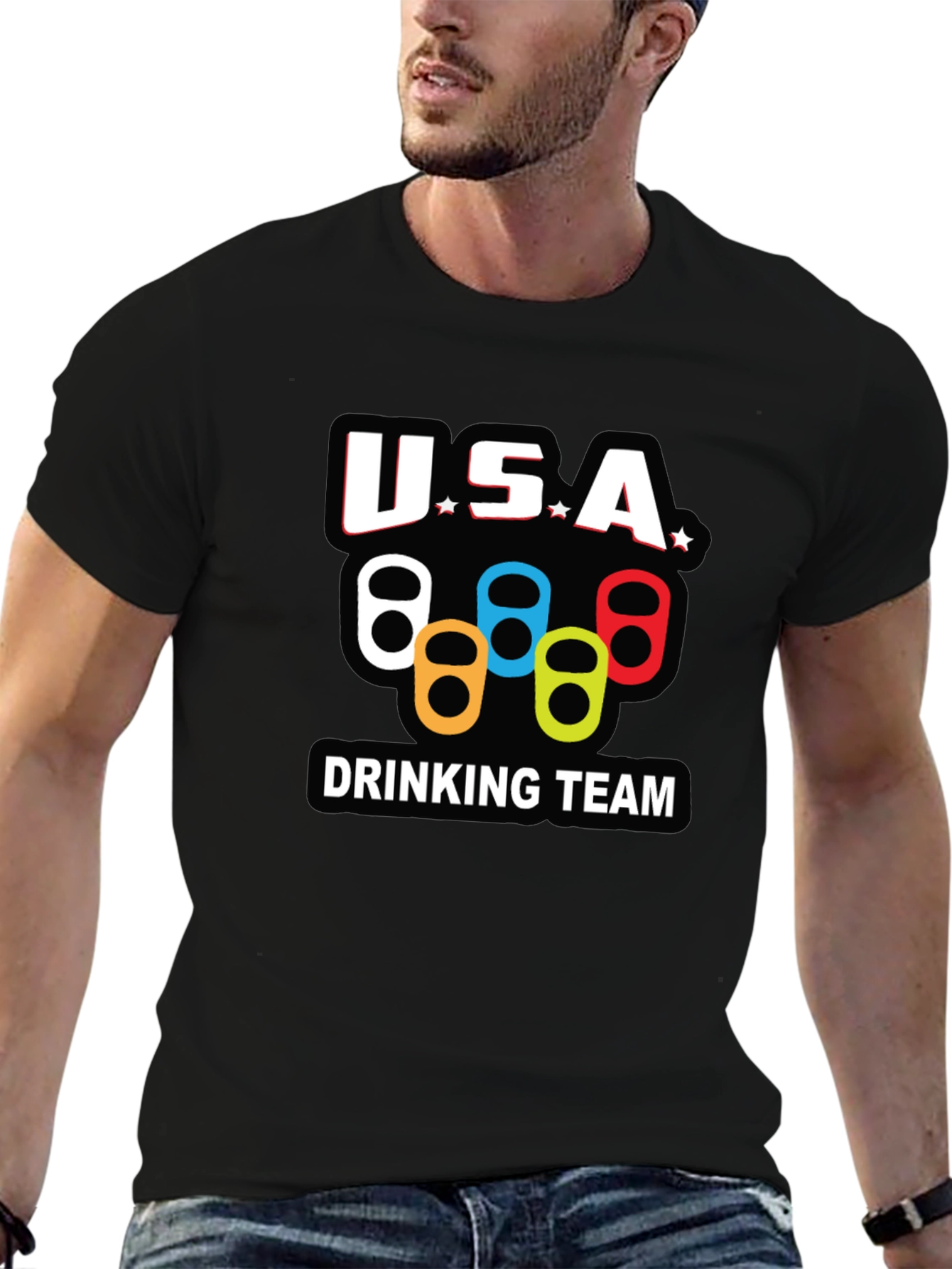 USA Drinking Team Graphic T-Shirt