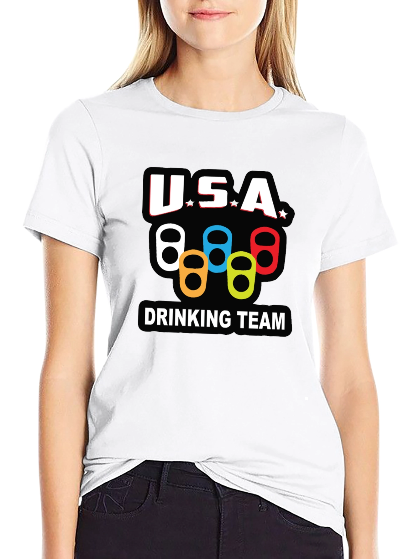 USA Drinking Team Graphic T-Shirt
