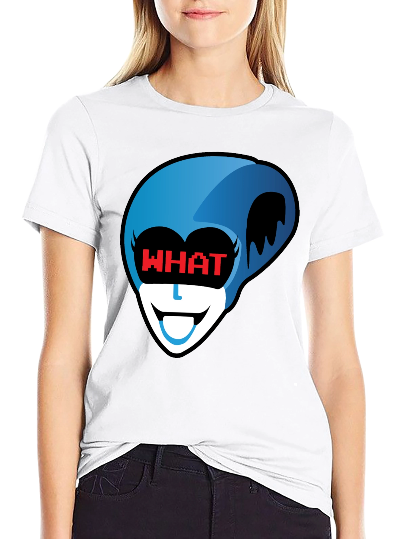 Queen Deltarune WHAT Black T-Shirt