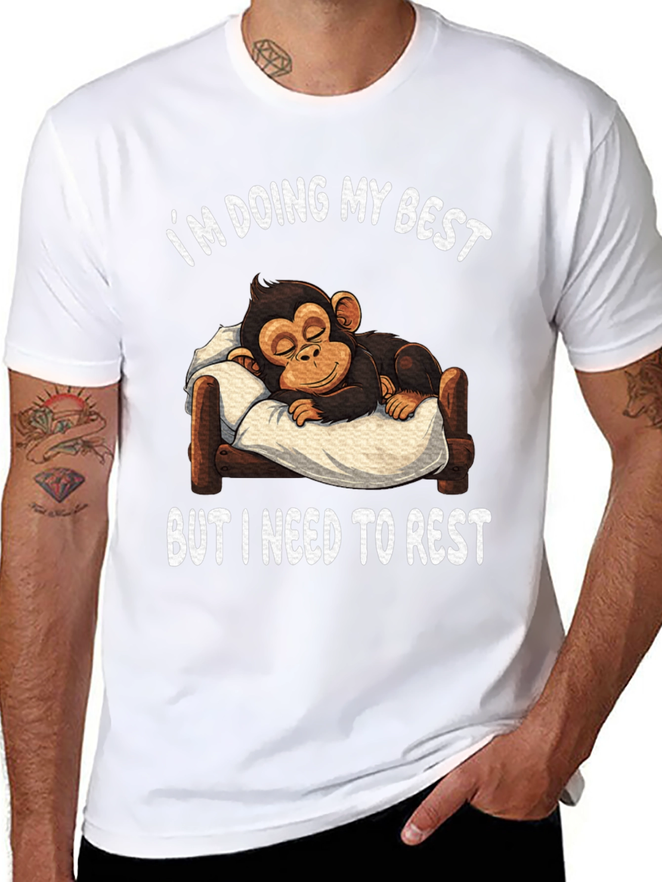 Im Doing My Best Monkey Rest T-Shirt