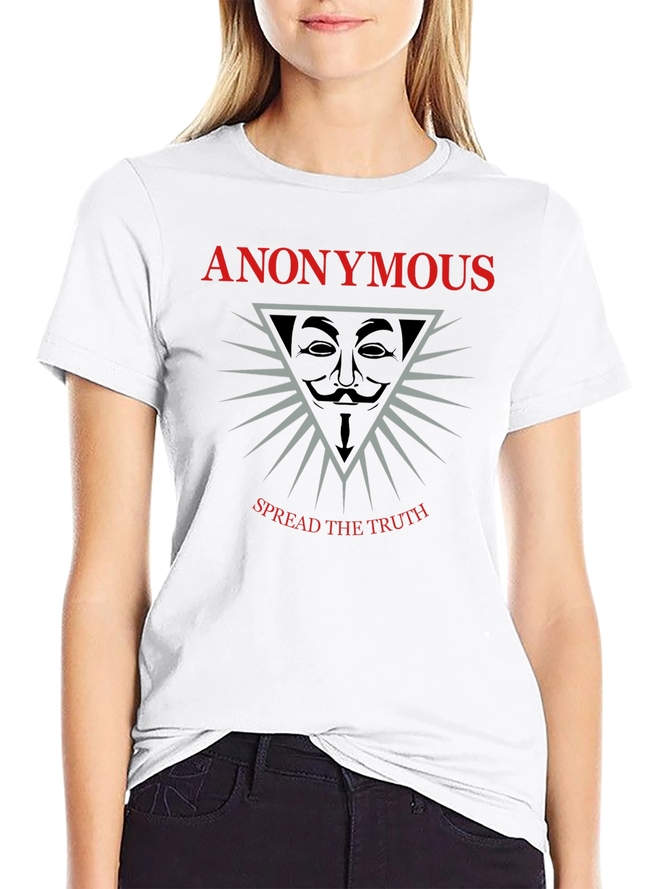Anonymous Spread The Truth Graphic T-Shirt