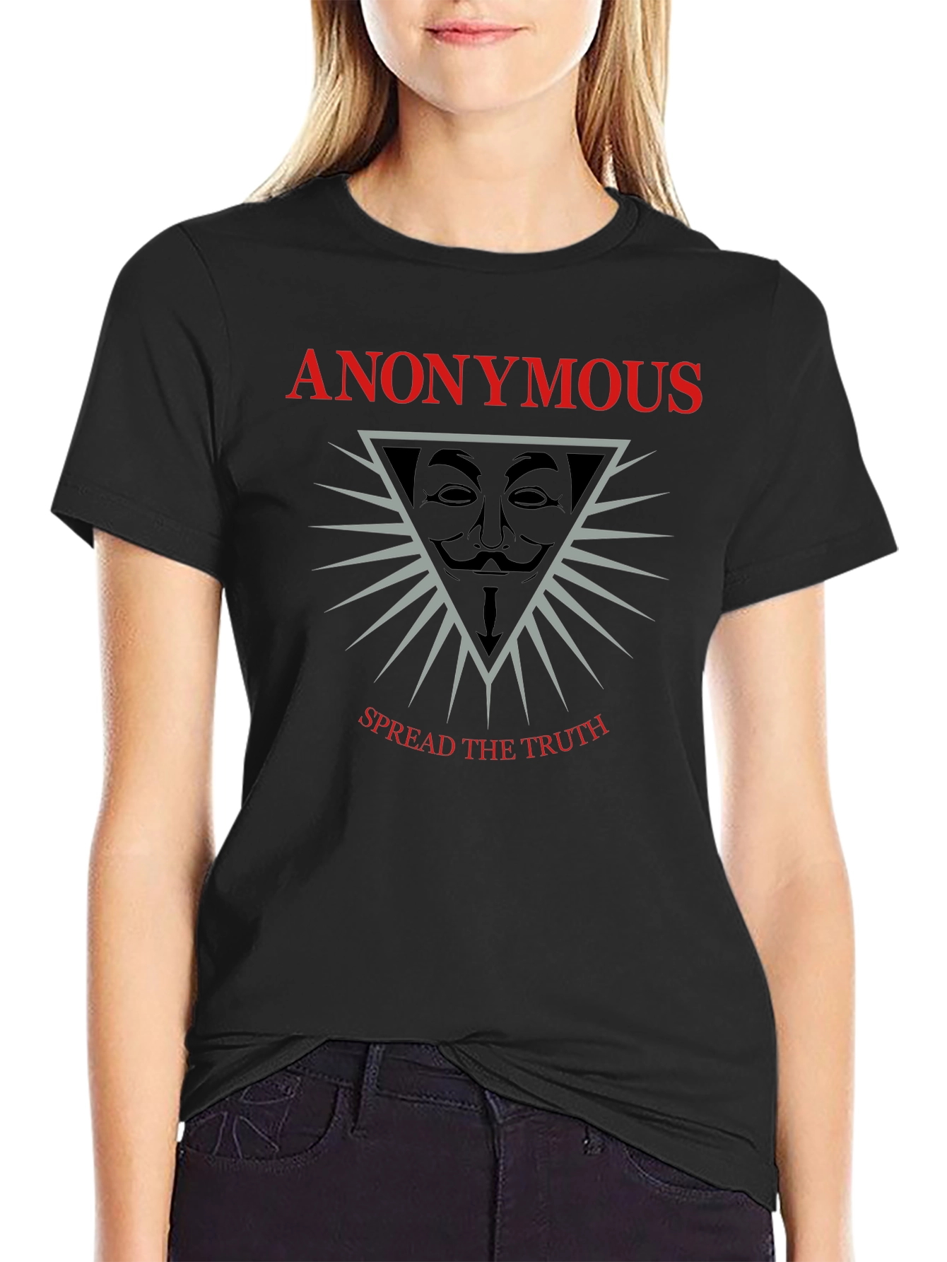 Anonymous Spread The Truth Graphic T-Shirt