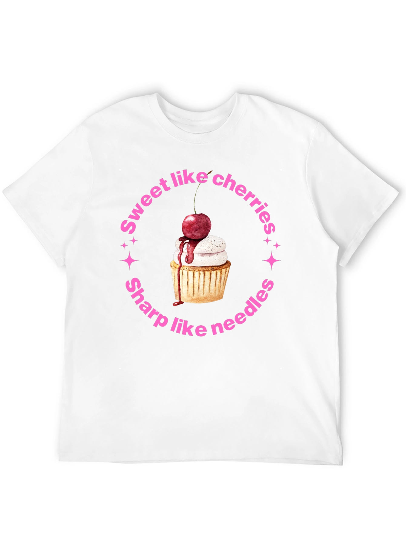 Sweet Like Cherries Black T-Shirt