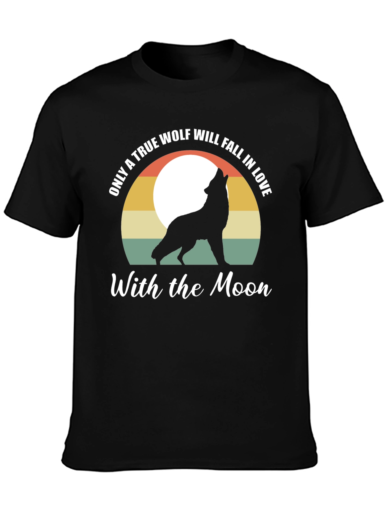 Wolf Moon Graphic Tee - Mens Black T-Shirt