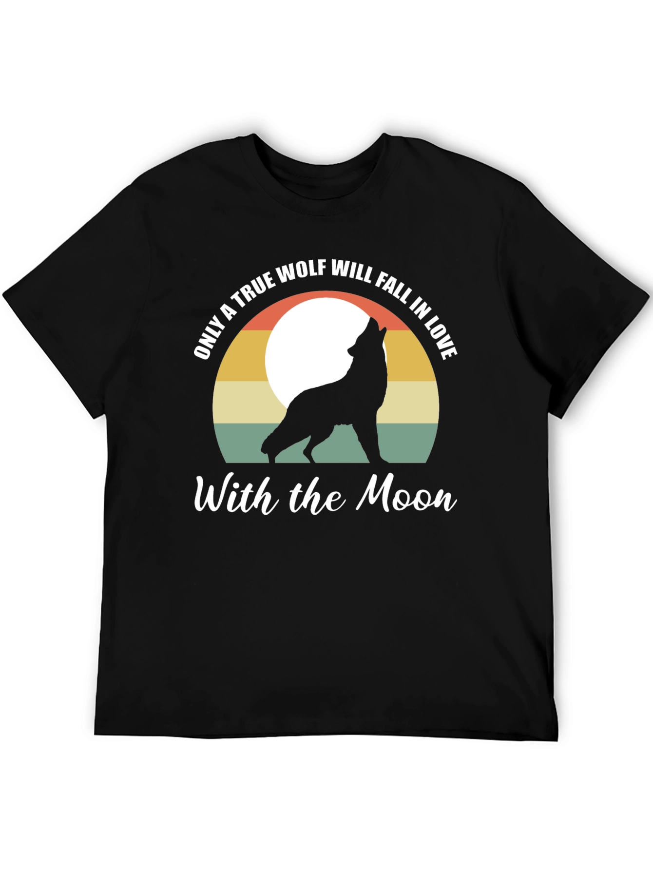 Wolf Moon Graphic Tee - Mens Black T-Shirt