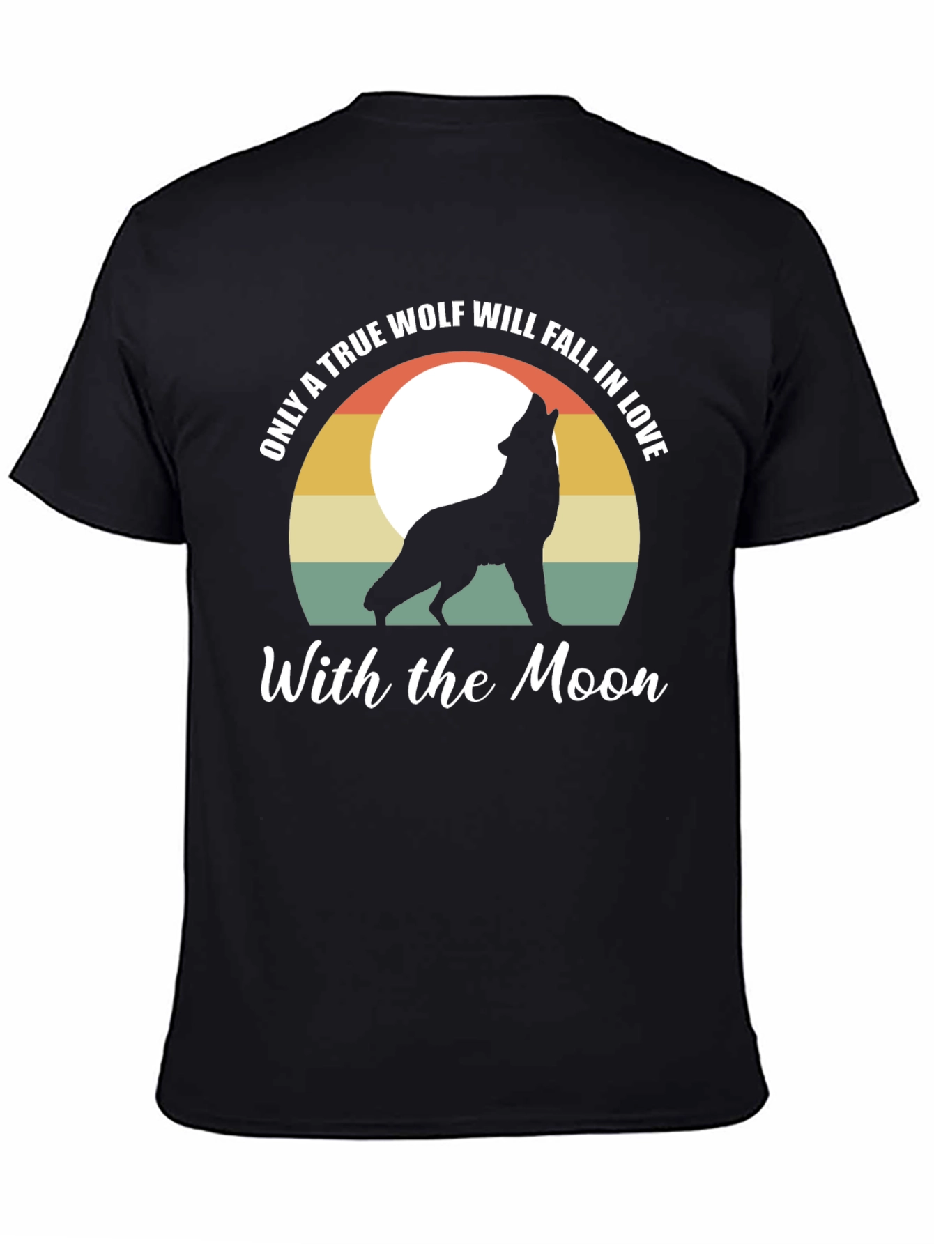 Wolf Moon Graphic Tee - Mens Black T-Shirt