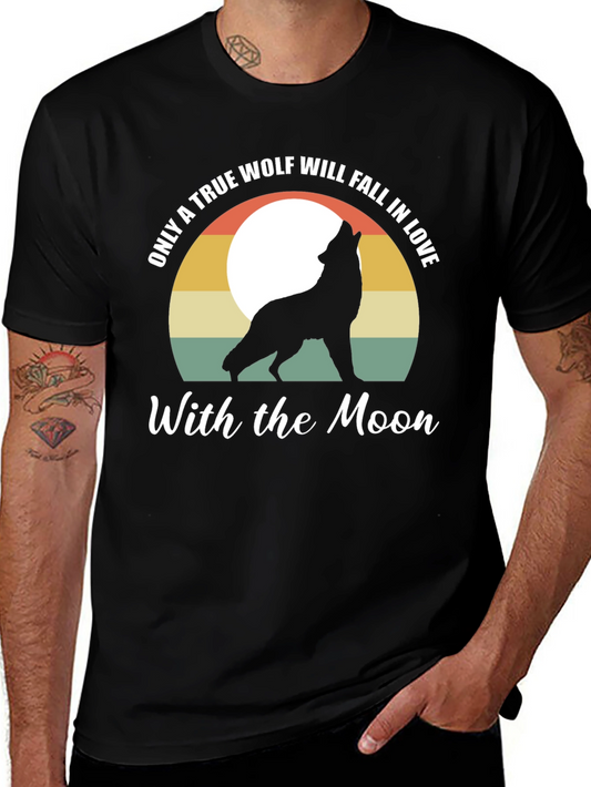 Wolf Moon Graphic Tee - Mens Black T-Shirt
