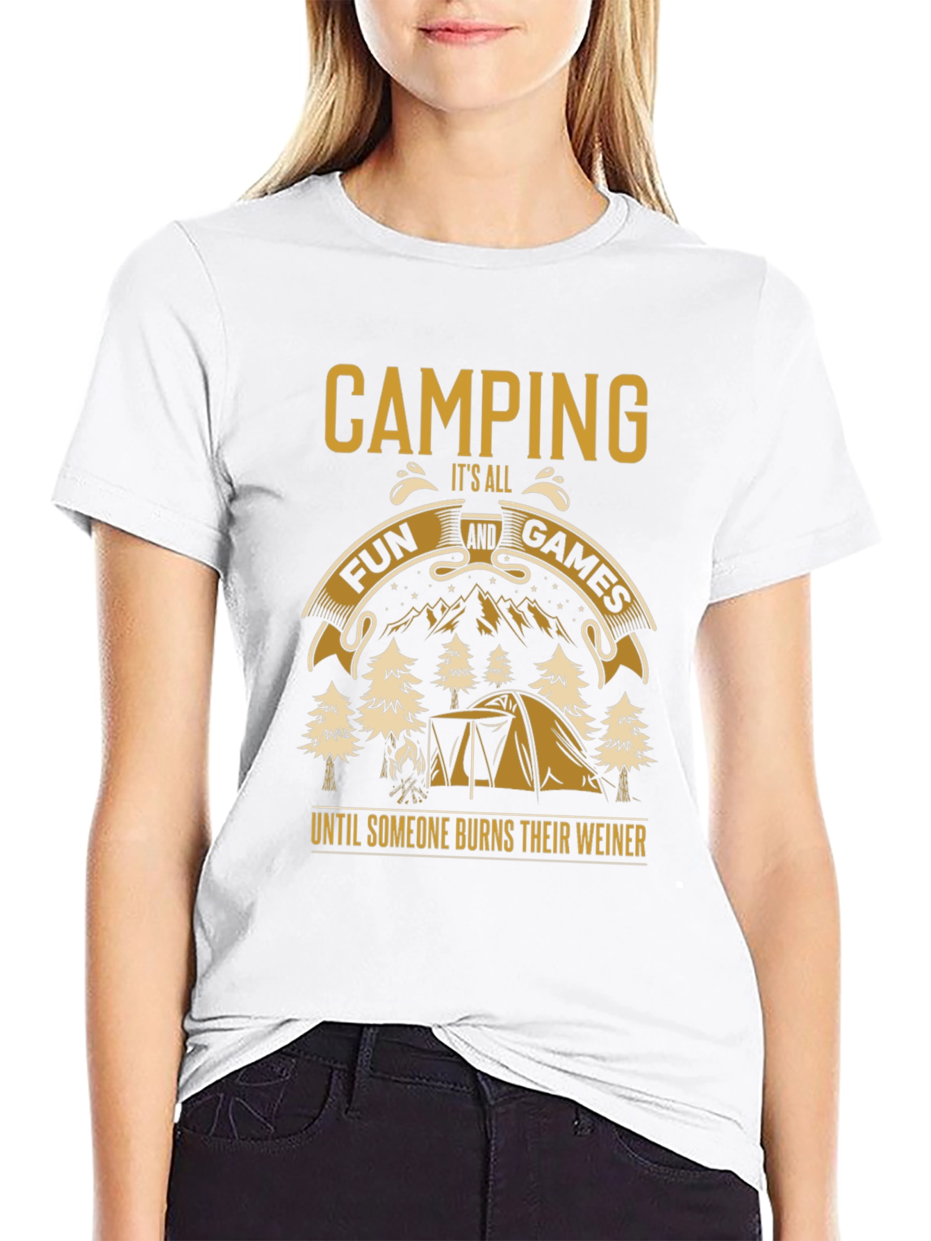 Camping Fun T-Shirt - Burns Their Weiner