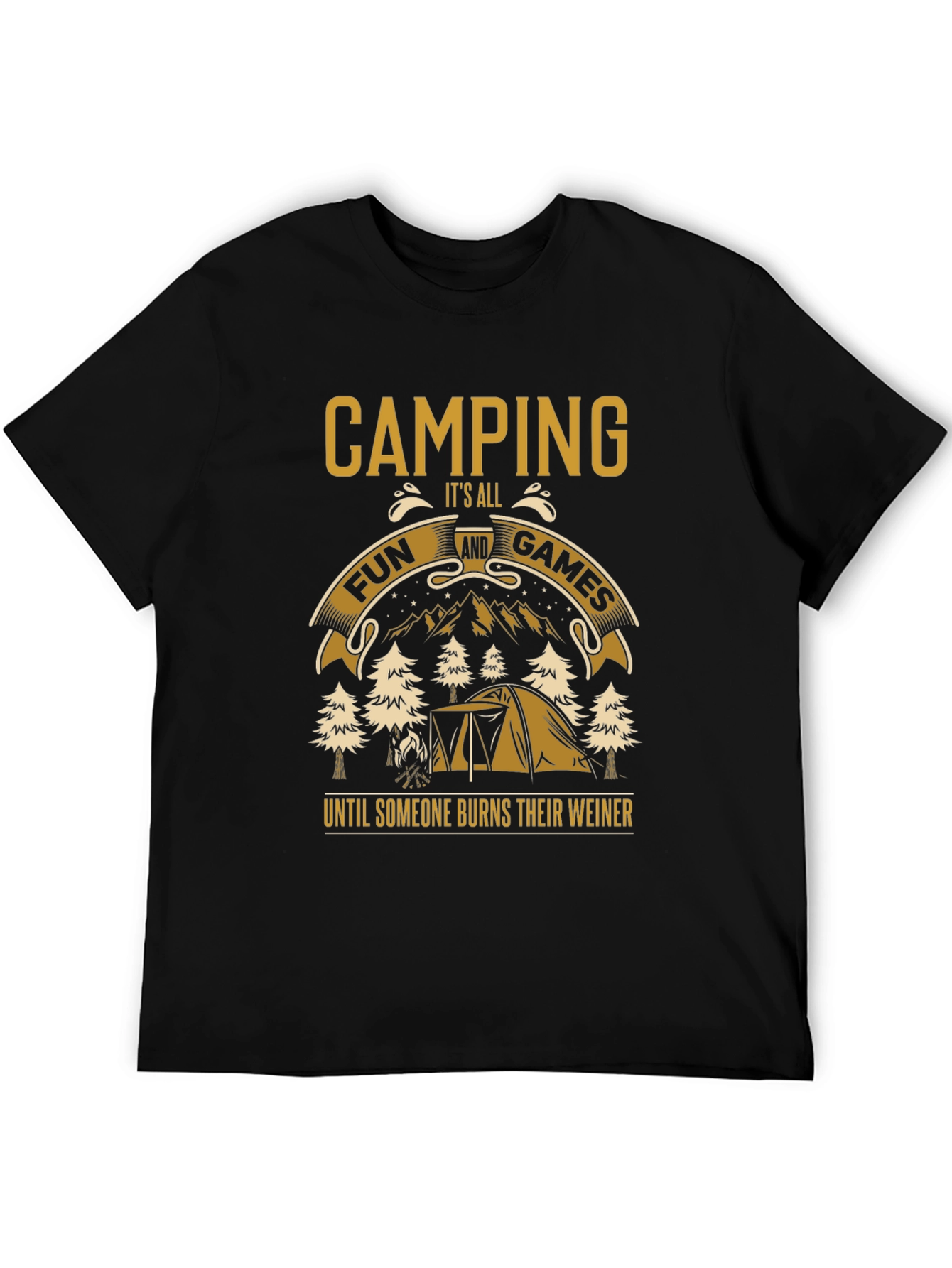 Camping Fun T-Shirt - Burns Their Weiner