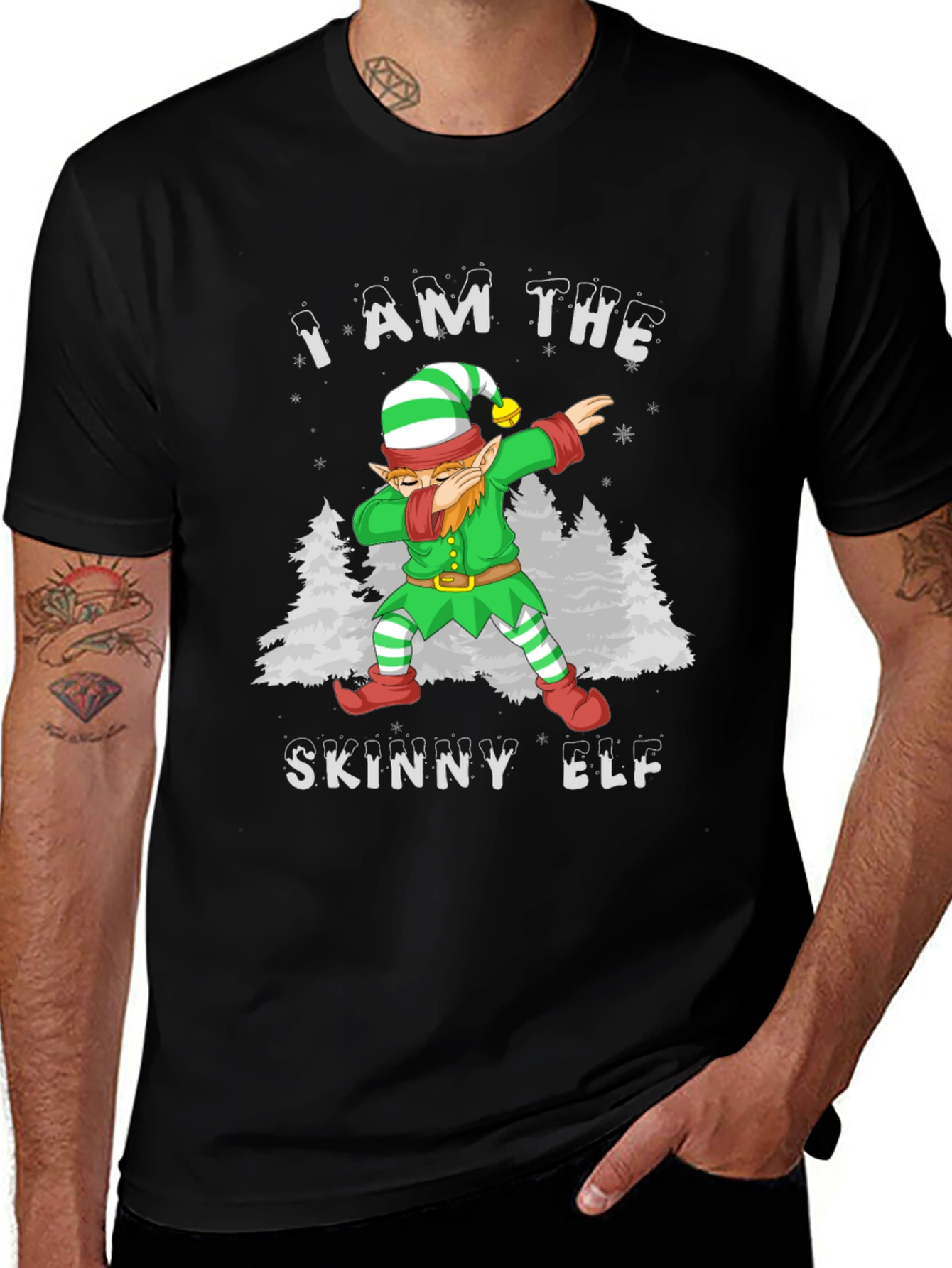 I am the Skinny Elf Dab Christmas T-Shirt