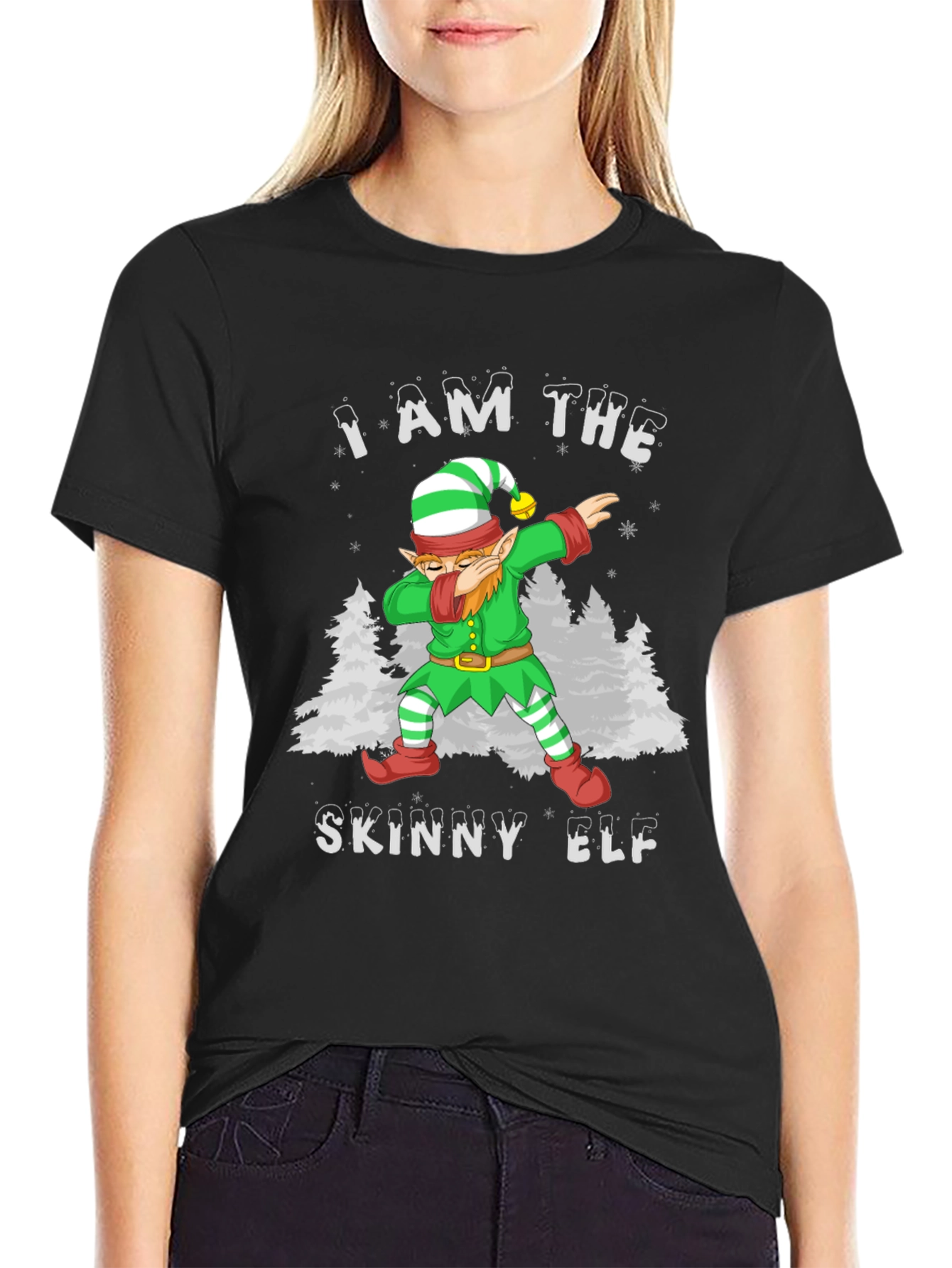 I am the Skinny Elf Dab Christmas T-Shirt