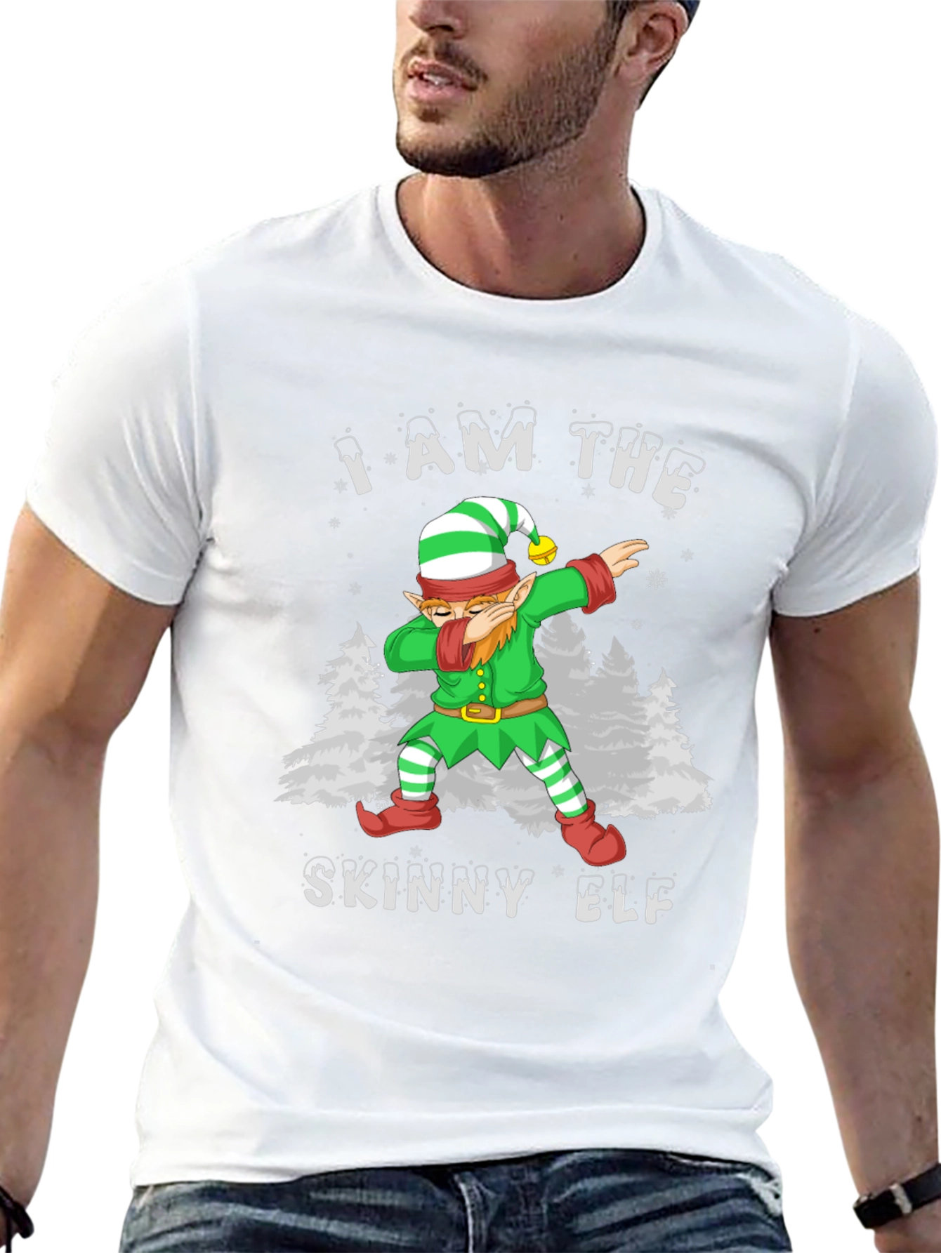 I am the Skinny Elf Dab Christmas T-Shirt