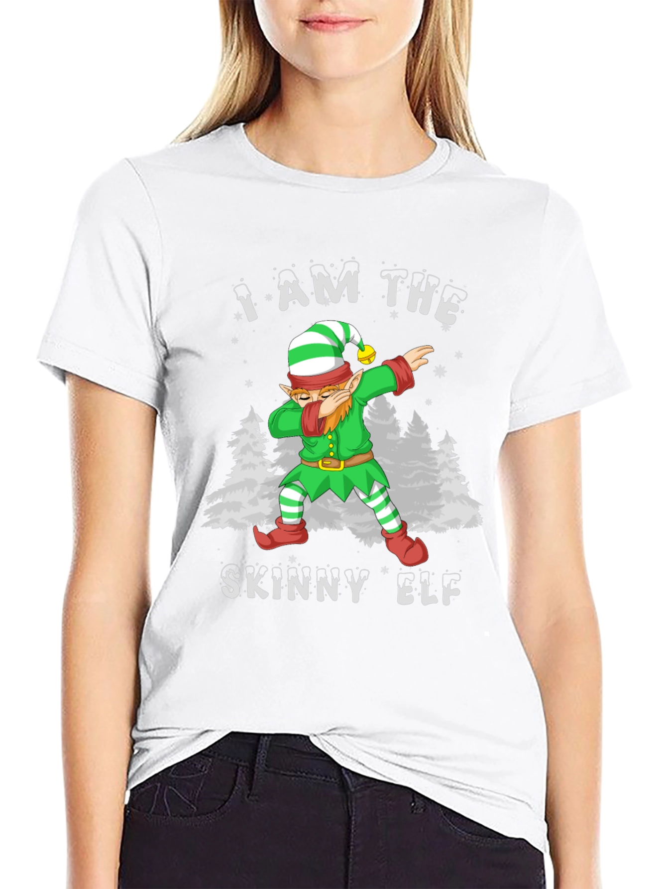 I am the Skinny Elf Dab Christmas T-Shirt