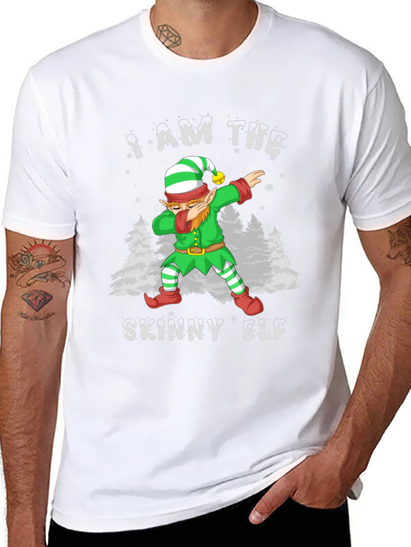 I am the Skinny Elf Dab Christmas T-Shirt