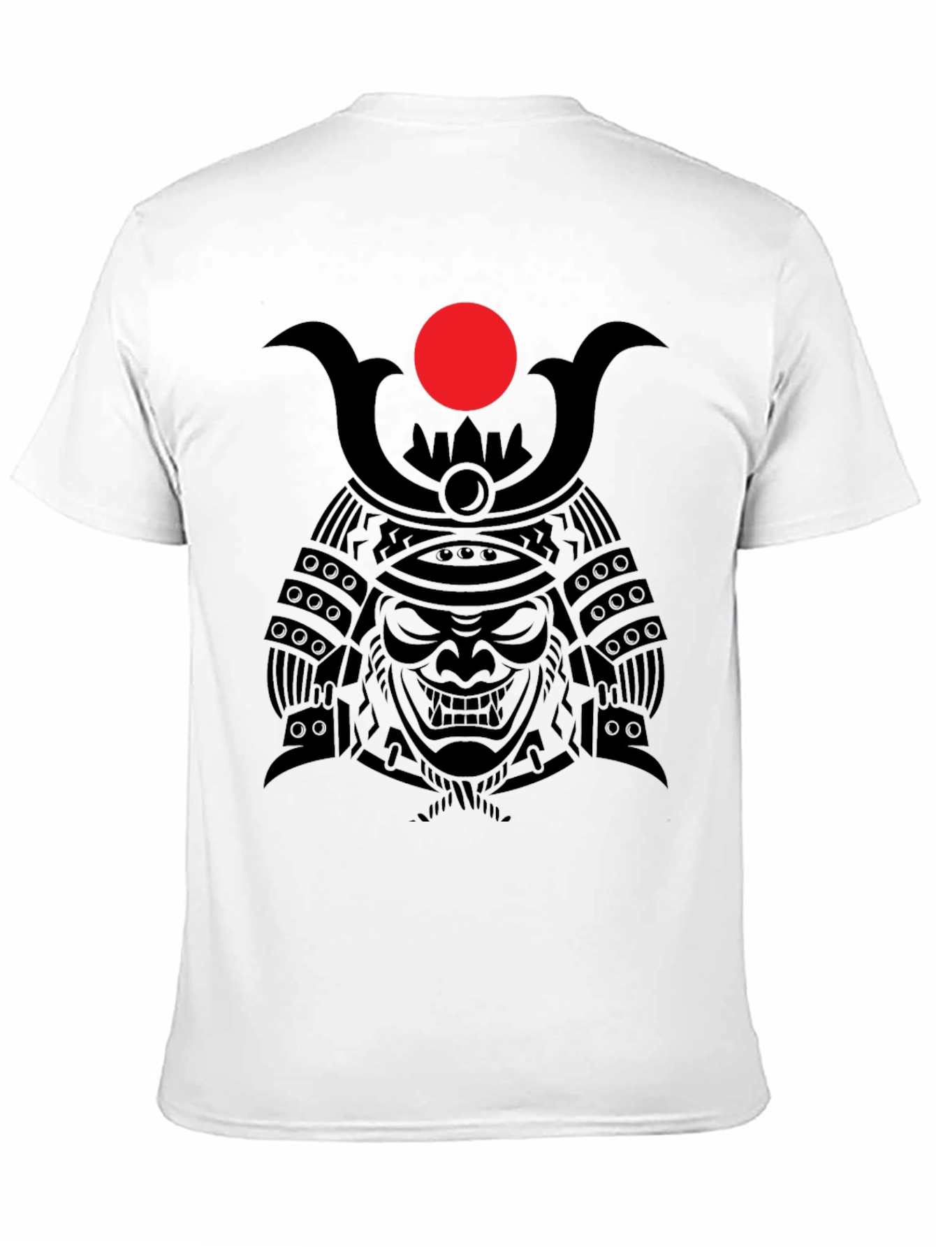 Samurai Warrior Graphic Tee - Mens Black T-Shirt