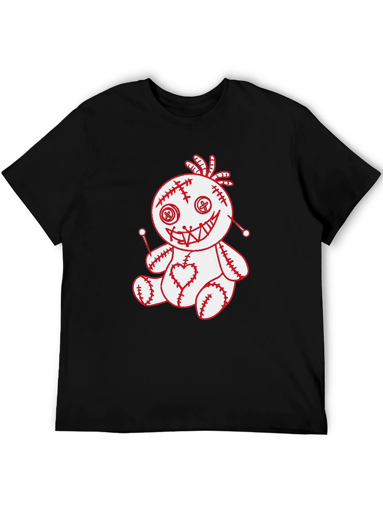 Voodoo Doll Graphic Tee - Spooky Cute T-Shirt
