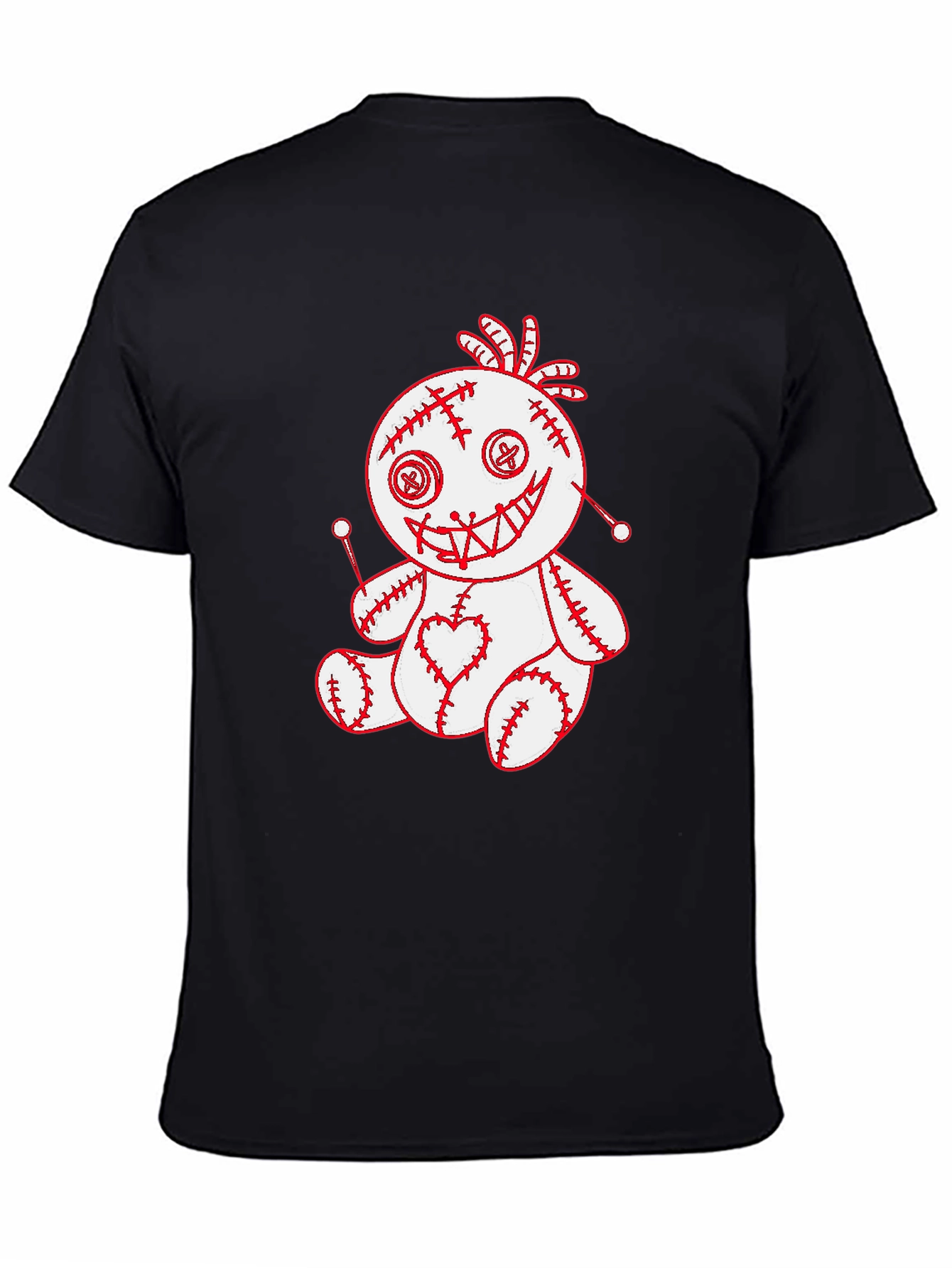 Voodoo Doll Graphic Tee - Spooky Cute T-Shirt