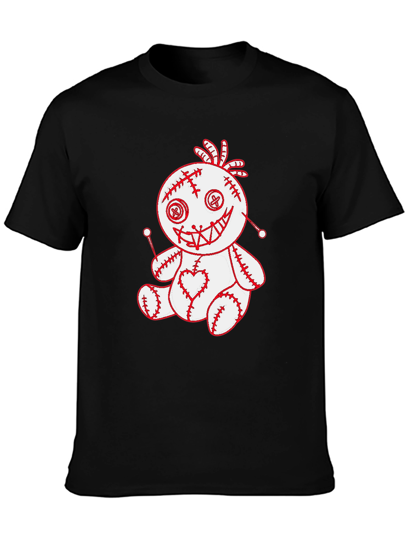 Voodoo Doll Graphic Tee - Spooky Cute T-Shirt