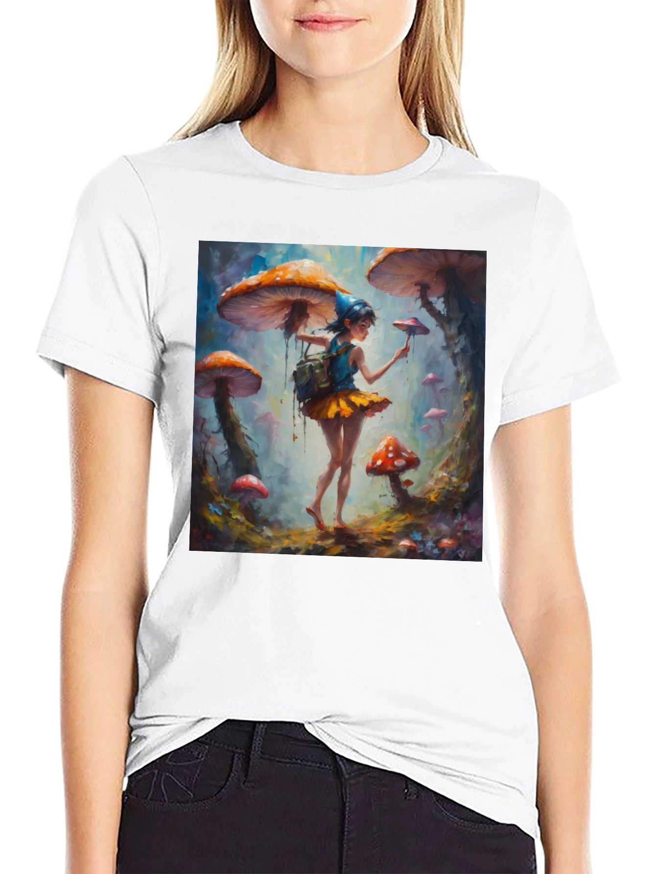 Mushroom Fairy Art T-Shirt