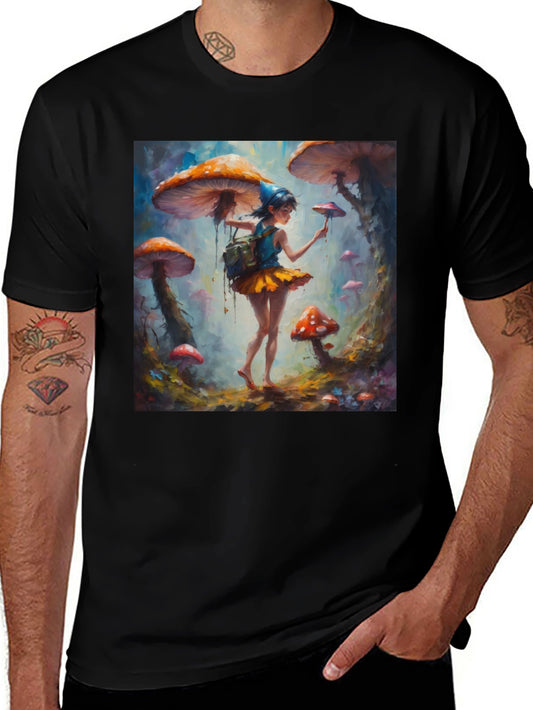 Mushroom Fairy Art T-Shirt