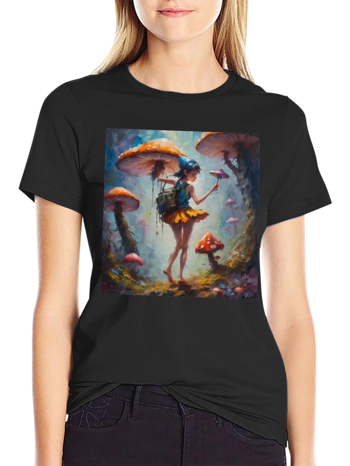 Mushroom Fairy Art T-Shirt