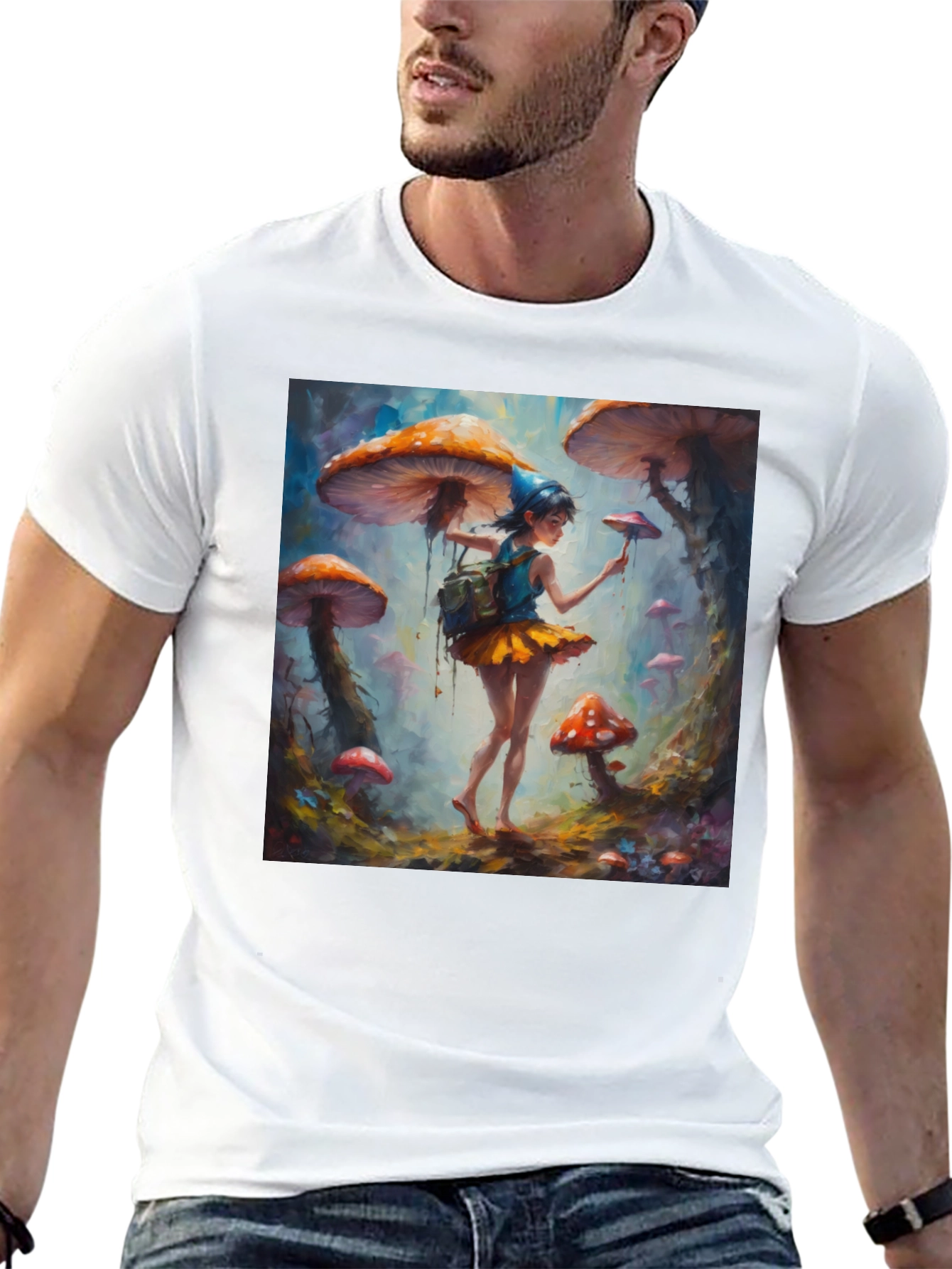 Mushroom Fairy Art T-Shirt