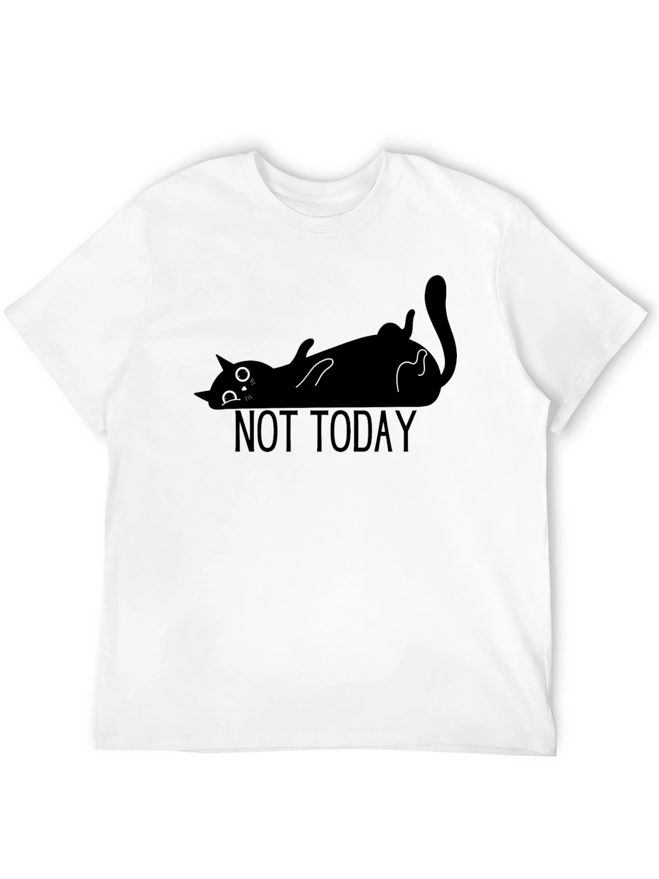 Not Today Cat T-Shirt - Lazy Funny Graphic Tee